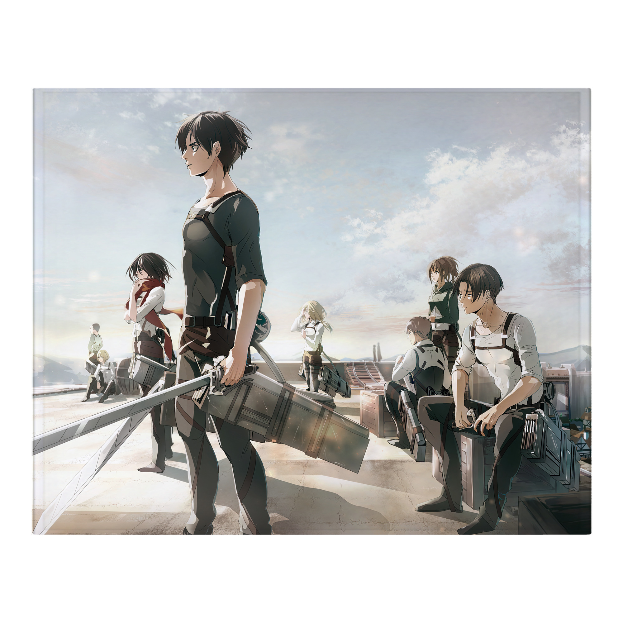 （画像用） 進撃の巨人 Attack on Titan フランネルブランケット・多サイズ対応（横型）