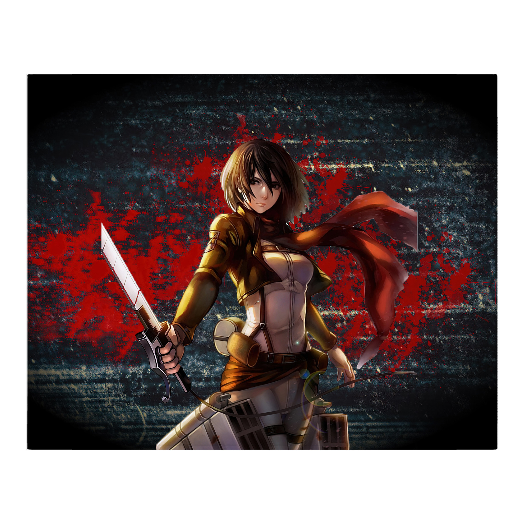 （画像用） 進撃の巨人 Attack on Titan フランネルブランケット・多サイズ対応（横型）