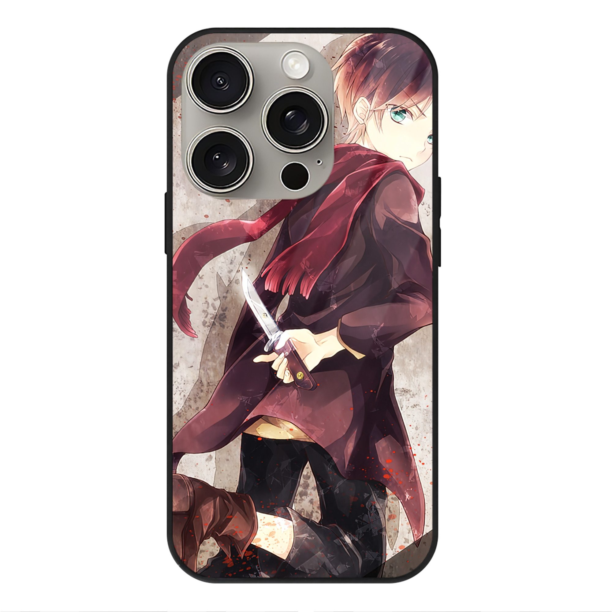 （画像用） 進撃の巨人 Attack on Titan 【iPhone15Pro対応】スマホケース 耐衝撃＆黄変防止 背面ガラス