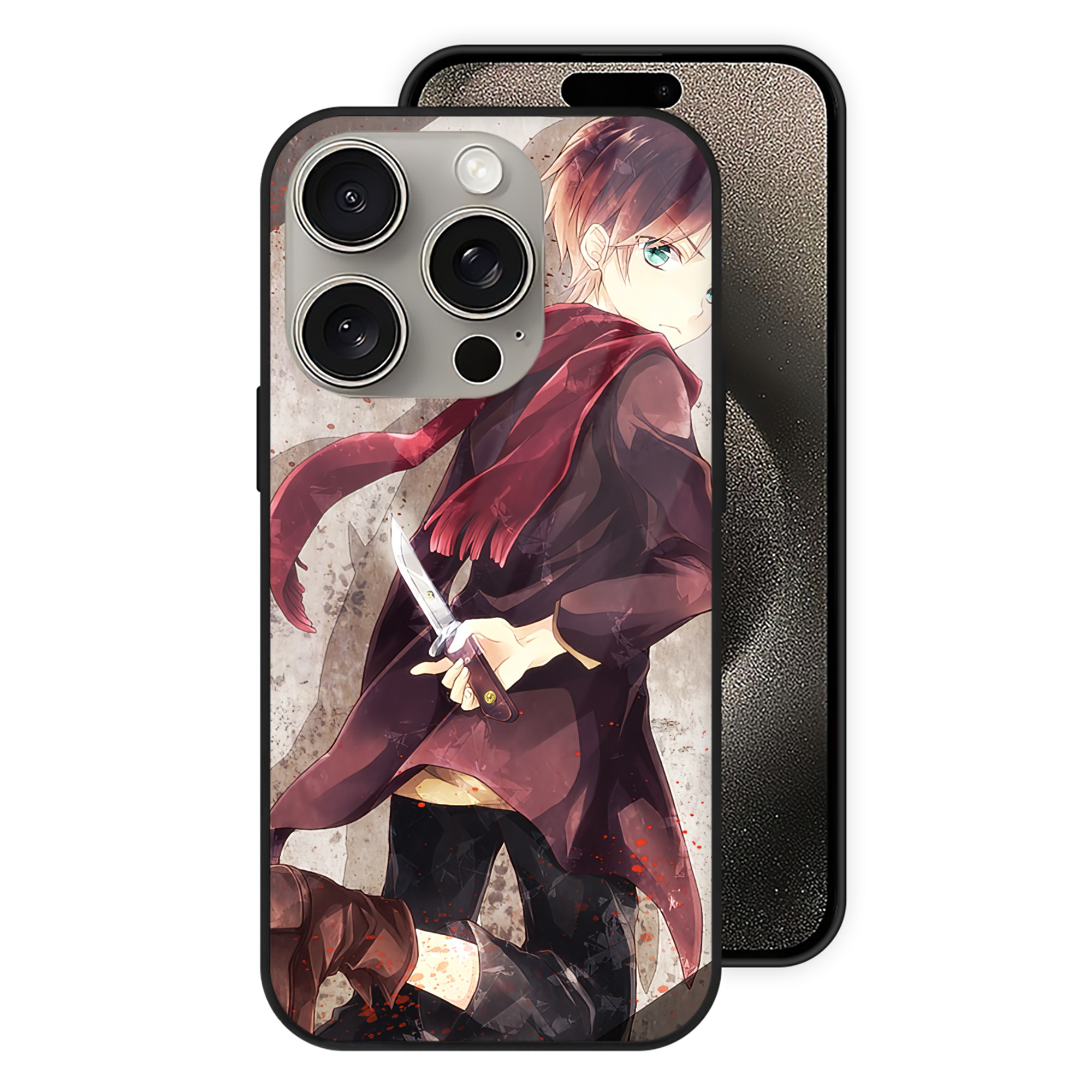 （画像用） 進撃の巨人 Attack on Titan 【iPhone15Pro対応】スマホケース 耐衝撃＆黄変防止 背面ガラス