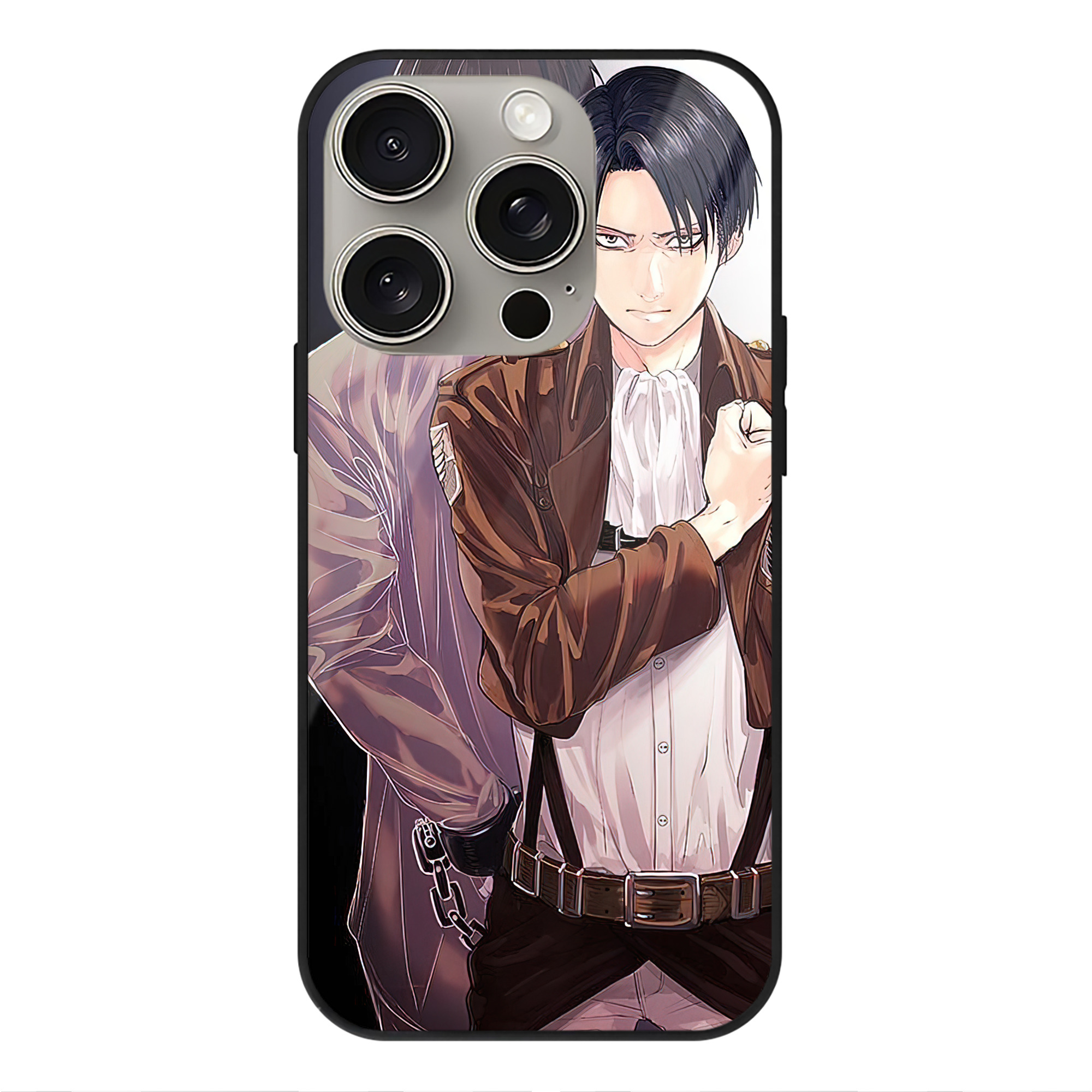 （画像用） 進撃の巨人 Attack on Titan 【iPhone15Pro対応】スマホケース 耐衝撃＆黄変防止 背面ガラス