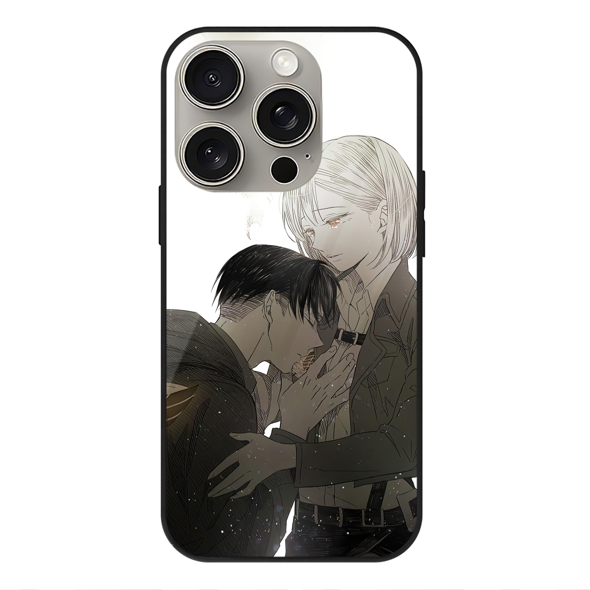 （画像用） 進撃の巨人 Attack on Titan 【iPhone15Pro対応】スマホケース 耐衝撃＆黄変防止 背面ガラス