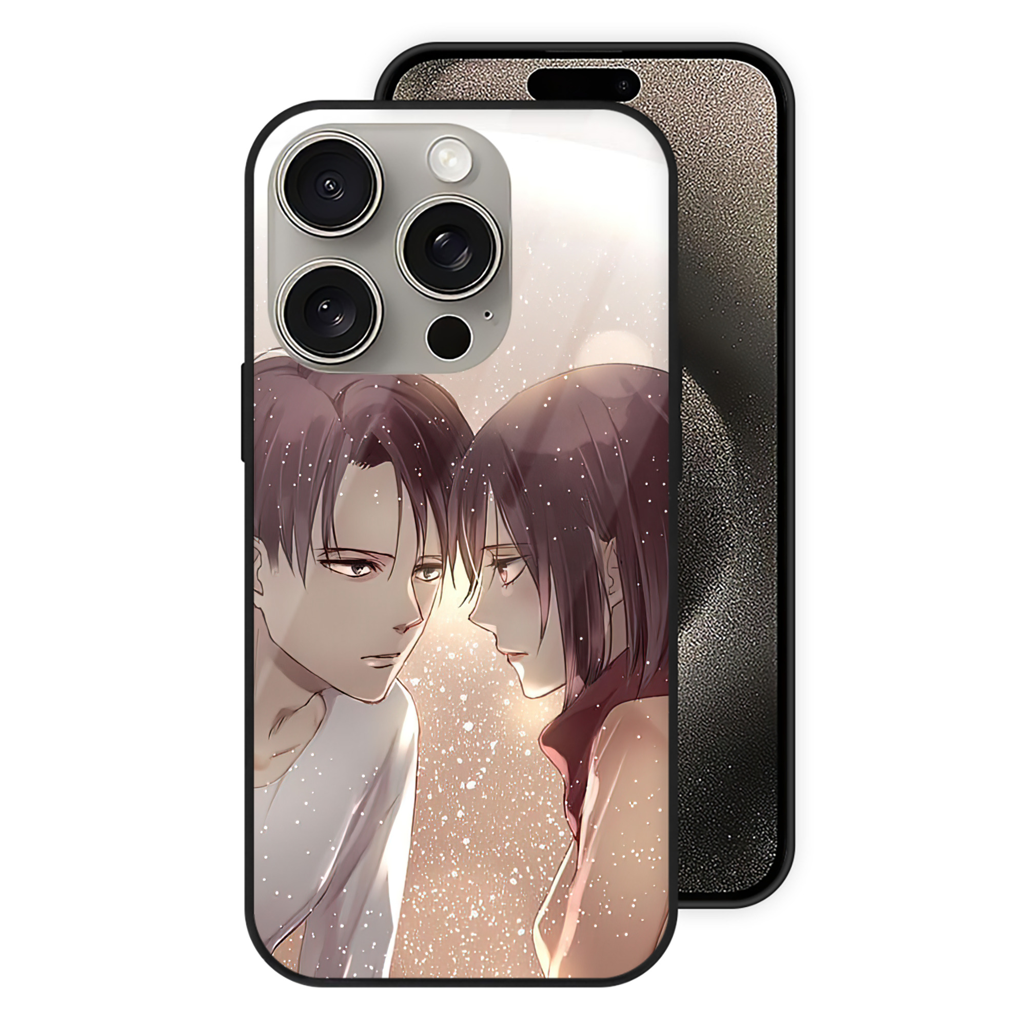 （画像用） 進撃の巨人 Attack on Titan 【iPhone15Pro対応】スマホケース 耐衝撃＆黄変防止 背面ガラス