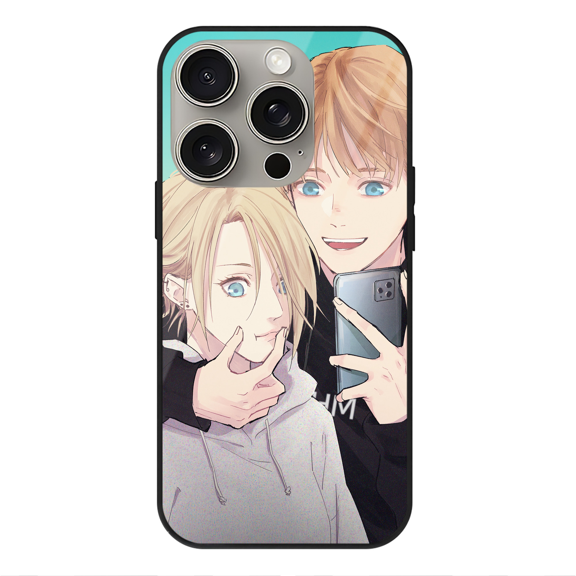 （画像用） 進撃の巨人 Attack on Titan 【iPhone15Pro対応】スマホケース 耐衝撃＆黄変防止 背面ガラス