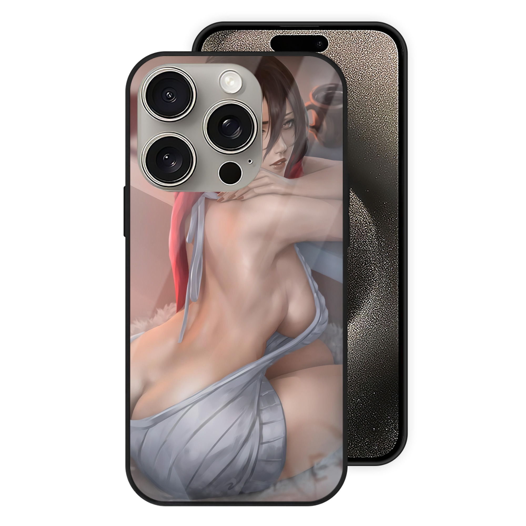 （画像用） 進撃の巨人 Attack on Titan 【iPhone15Pro対応】スマホケース 耐衝撃＆黄変防止 背面ガラス