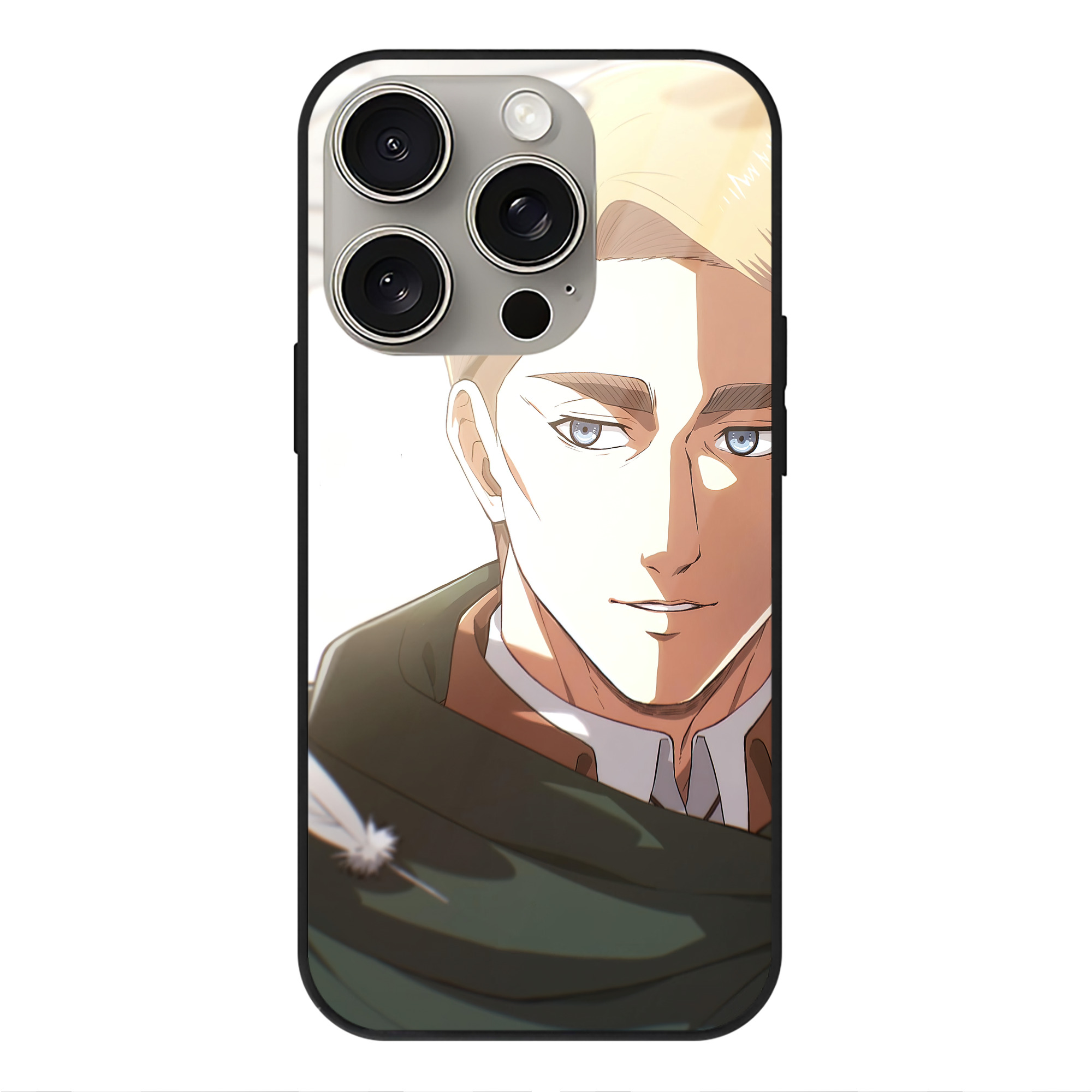 （画像用） 進撃の巨人 Attack on Titan 【iPhone15Pro対応】スマホケース 耐衝撃＆黄変防止 背面ガラス