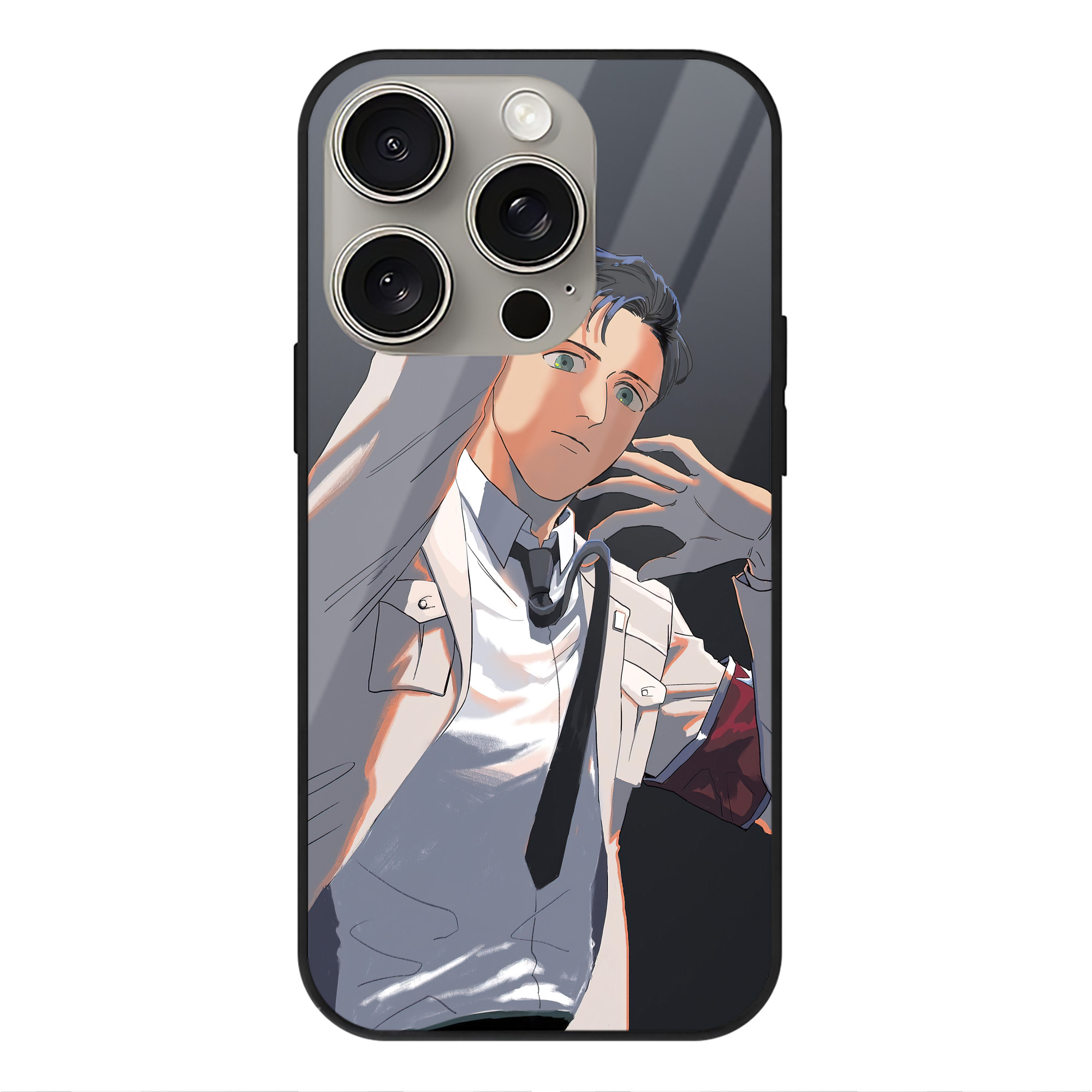 （画像用） 進撃の巨人 Attack on Titan 【iPhone15Pro対応】スマホケース 耐衝撃＆黄変防止 背面ガラス