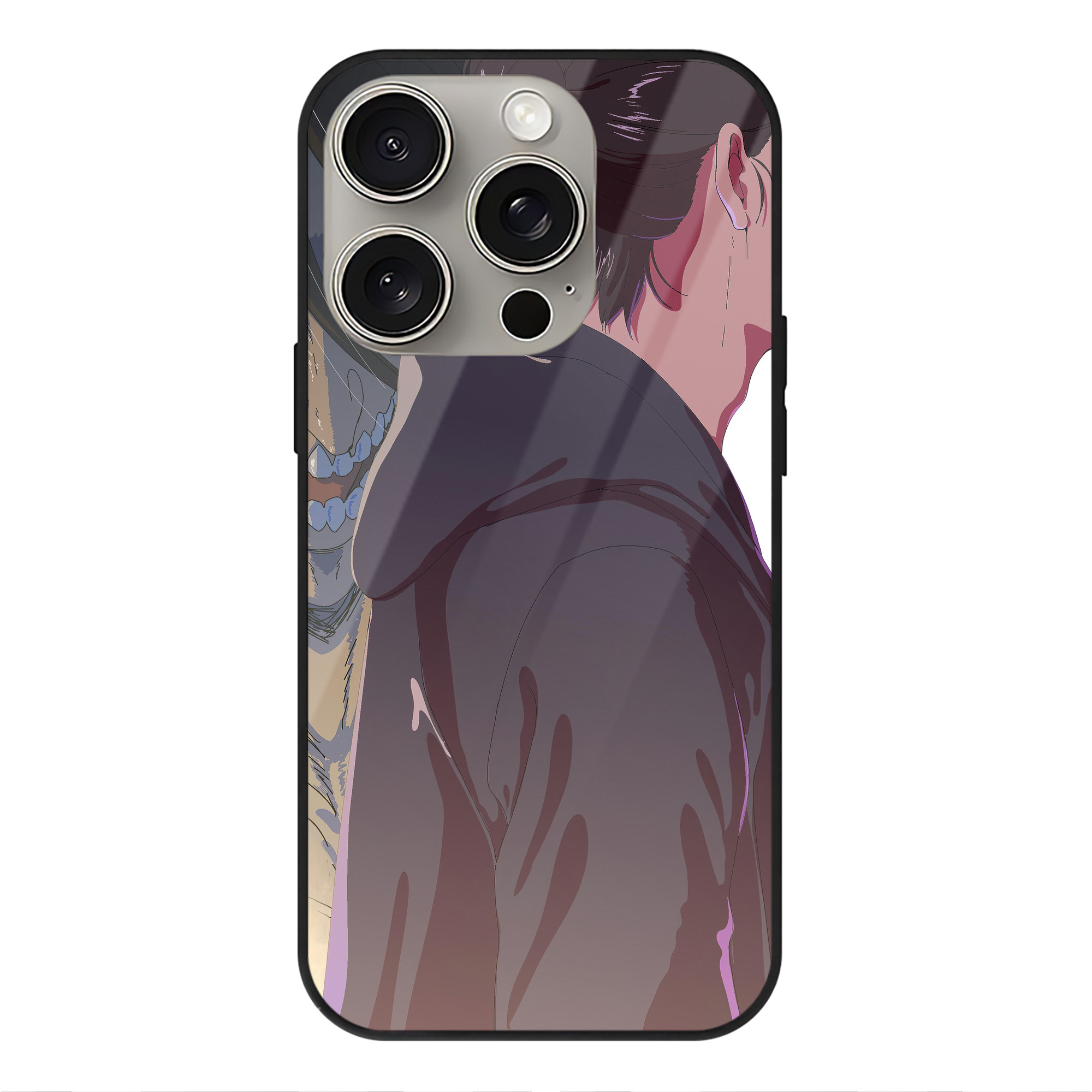 （画像用） 進撃の巨人 Attack on Titan 【iPhone15Pro対応】スマホケース 耐衝撃＆黄変防止 背面ガラス