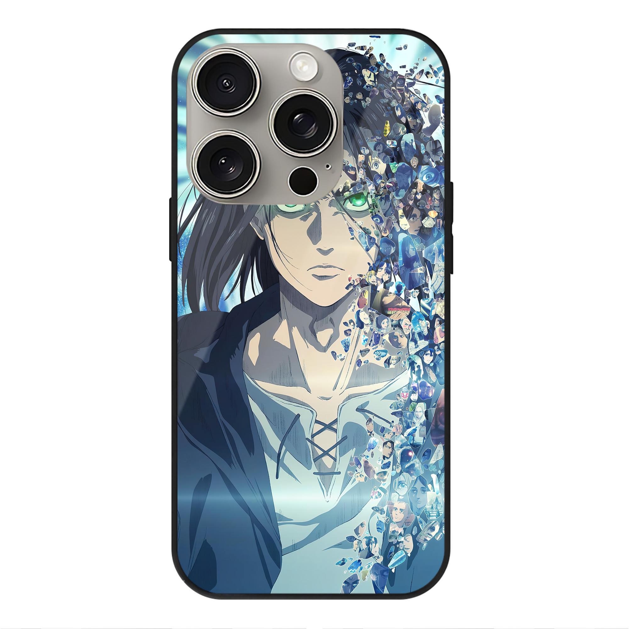 （画像用） 進撃の巨人 Attack on Titan 【iPhone15Pro対応】スマホケース 耐衝撃＆黄変防止 背面ガラス