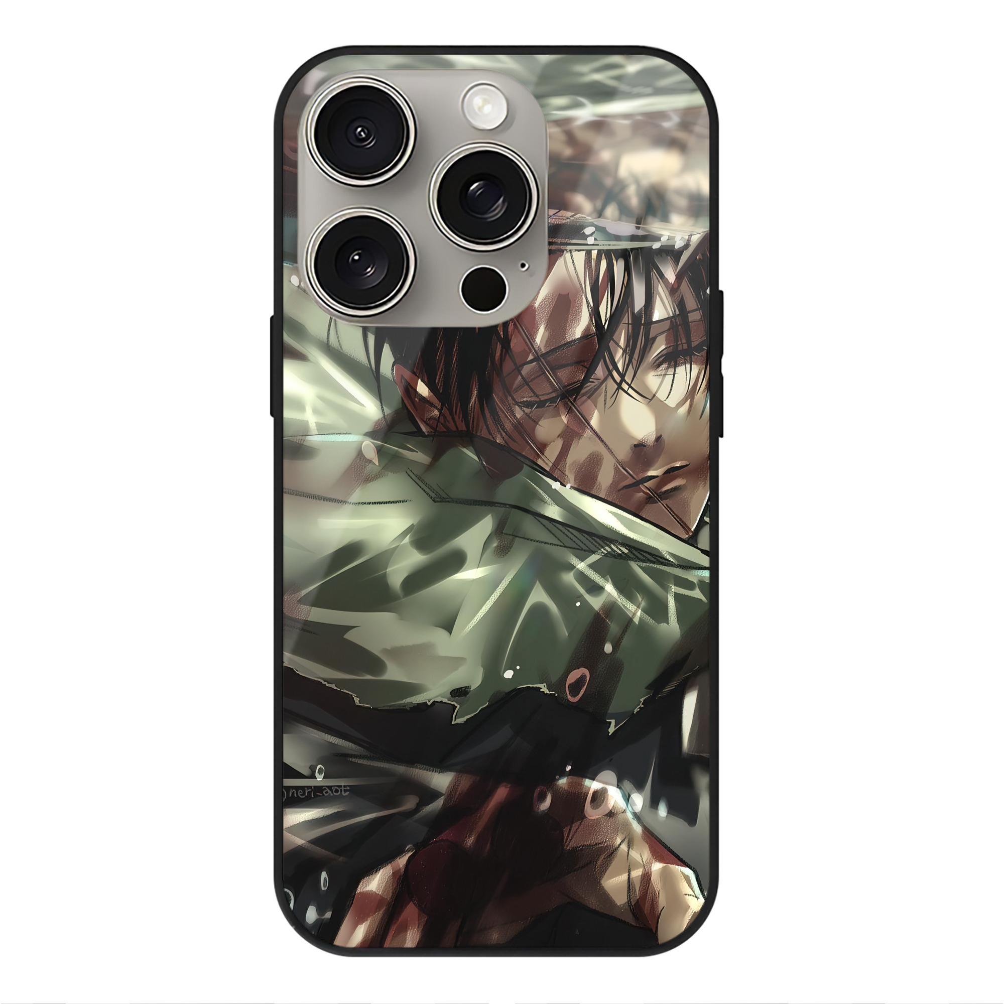 （画像用） 進撃の巨人 Attack on Titan 【iPhone15Pro対応】スマホケース 耐衝撃＆黄変防止 背面ガラス