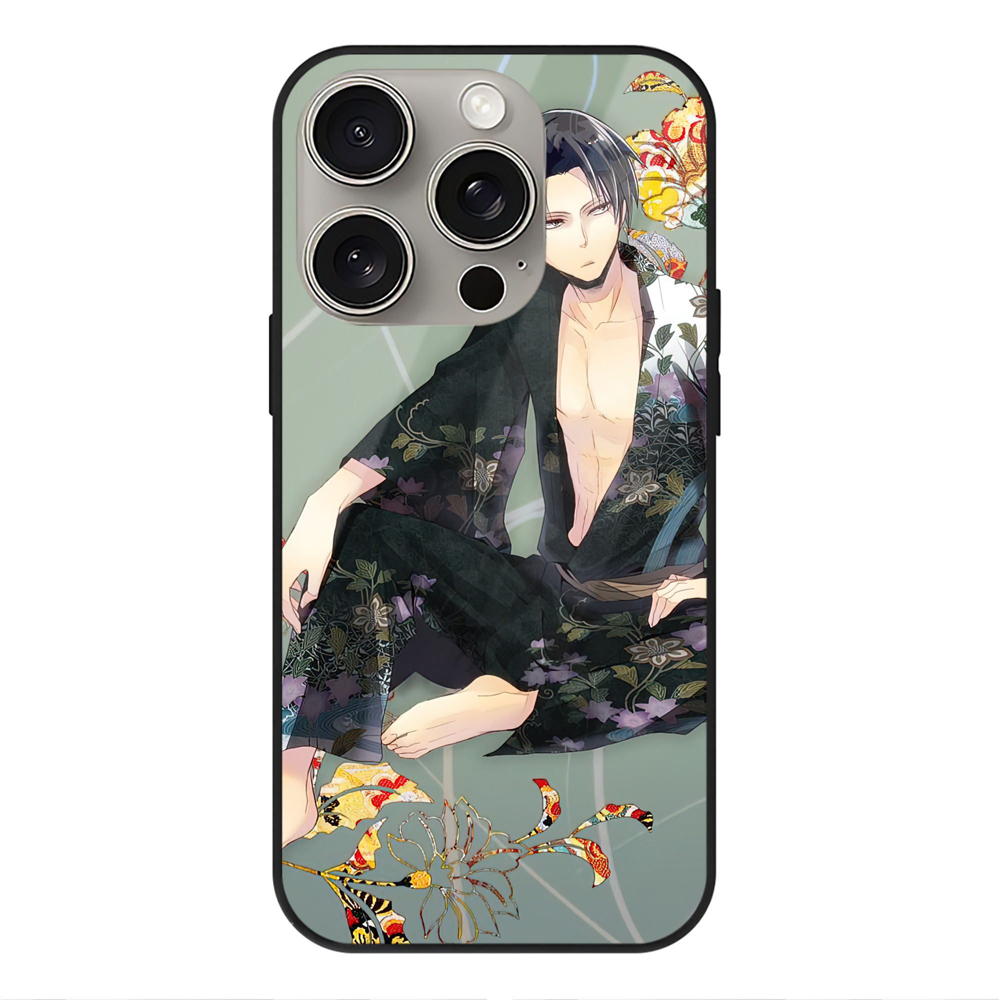 （画像用） 進撃の巨人 Attack on Titan 【iPhone15Pro対応】スマホケース 耐衝撃＆黄変防止 背面ガラス
