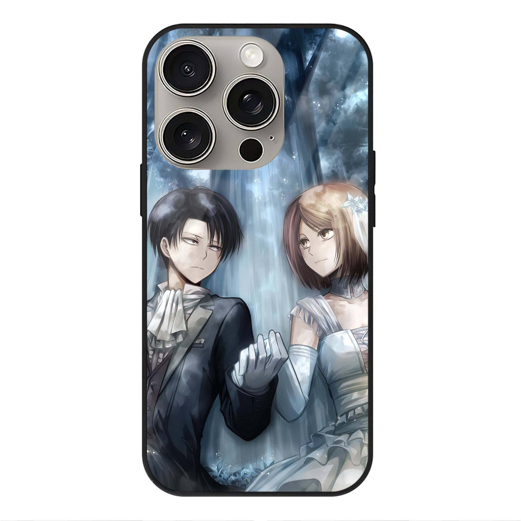 （画像用） 進撃の巨人 Attack on Titan 【iPhone15Pro対応】スマホケース 耐衝撃＆黄変防止 背面ガラス