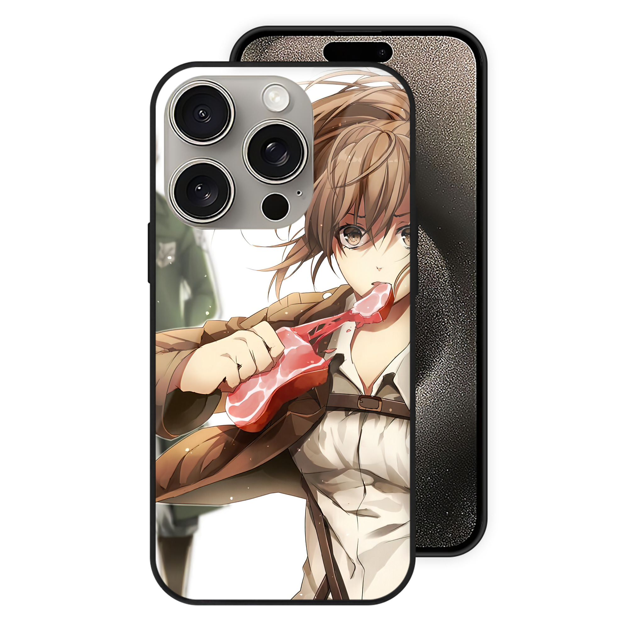 （画像用） 進撃の巨人 Attack on Titan 【iPhone15Pro対応】スマホケース 耐衝撃＆黄変防止 背面ガラス