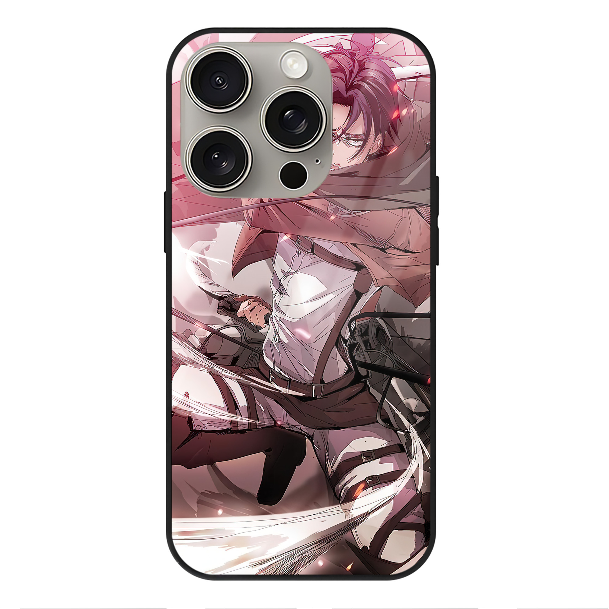 （画像用） 進撃の巨人 Attack on Titan 【iPhone15Pro対応】スマホケース 耐衝撃＆黄変防止 背面ガラス