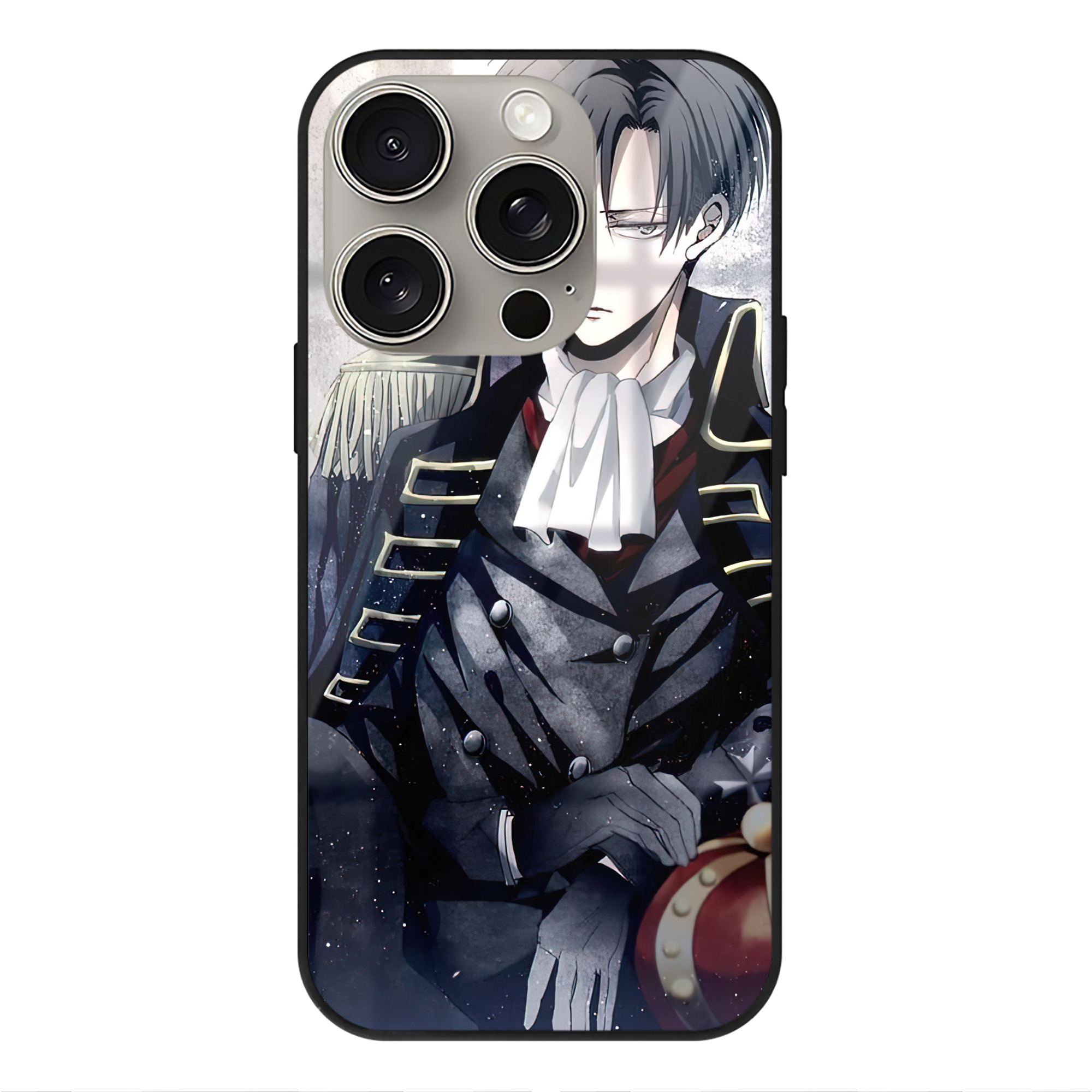 （画像用） 進撃の巨人 Attack on Titan 【iPhone15Pro対応】スマホケース 耐衝撃＆黄変防止 背面ガラス