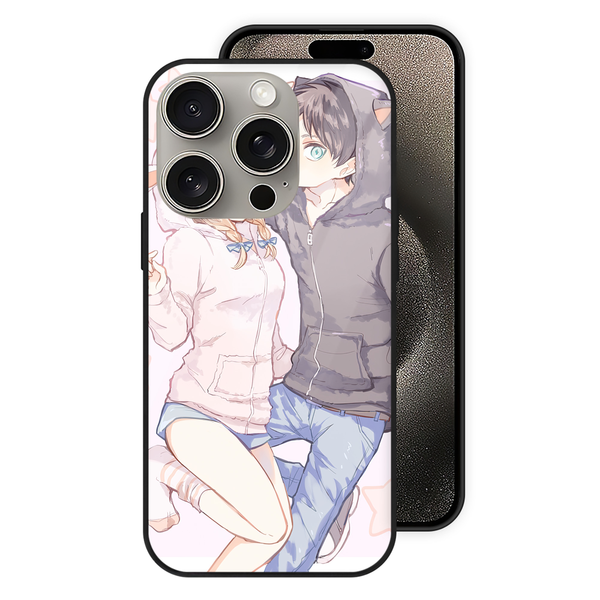 （画像用） 進撃の巨人 Attack on Titan 【iPhone15Pro対応】スマホケース 耐衝撃＆黄変防止 背面ガラス