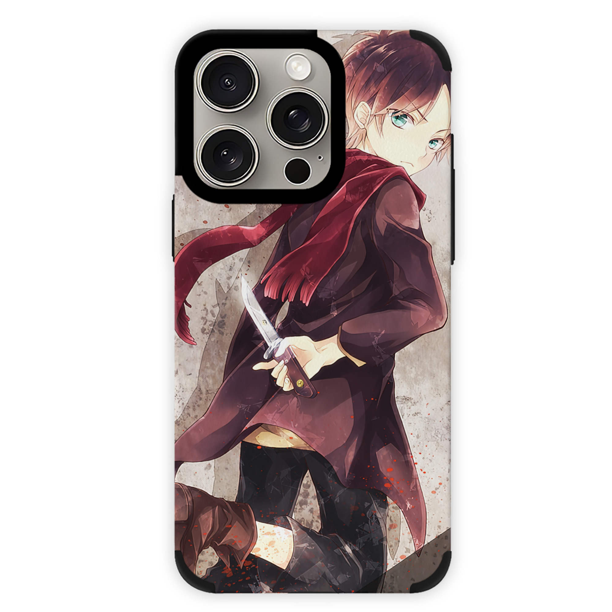 （画像用） 進撃の巨人 Attack on Titan 【iPhone15ProMax対応】 PUレザー スマホケース 耐衝撃＆黄変防止