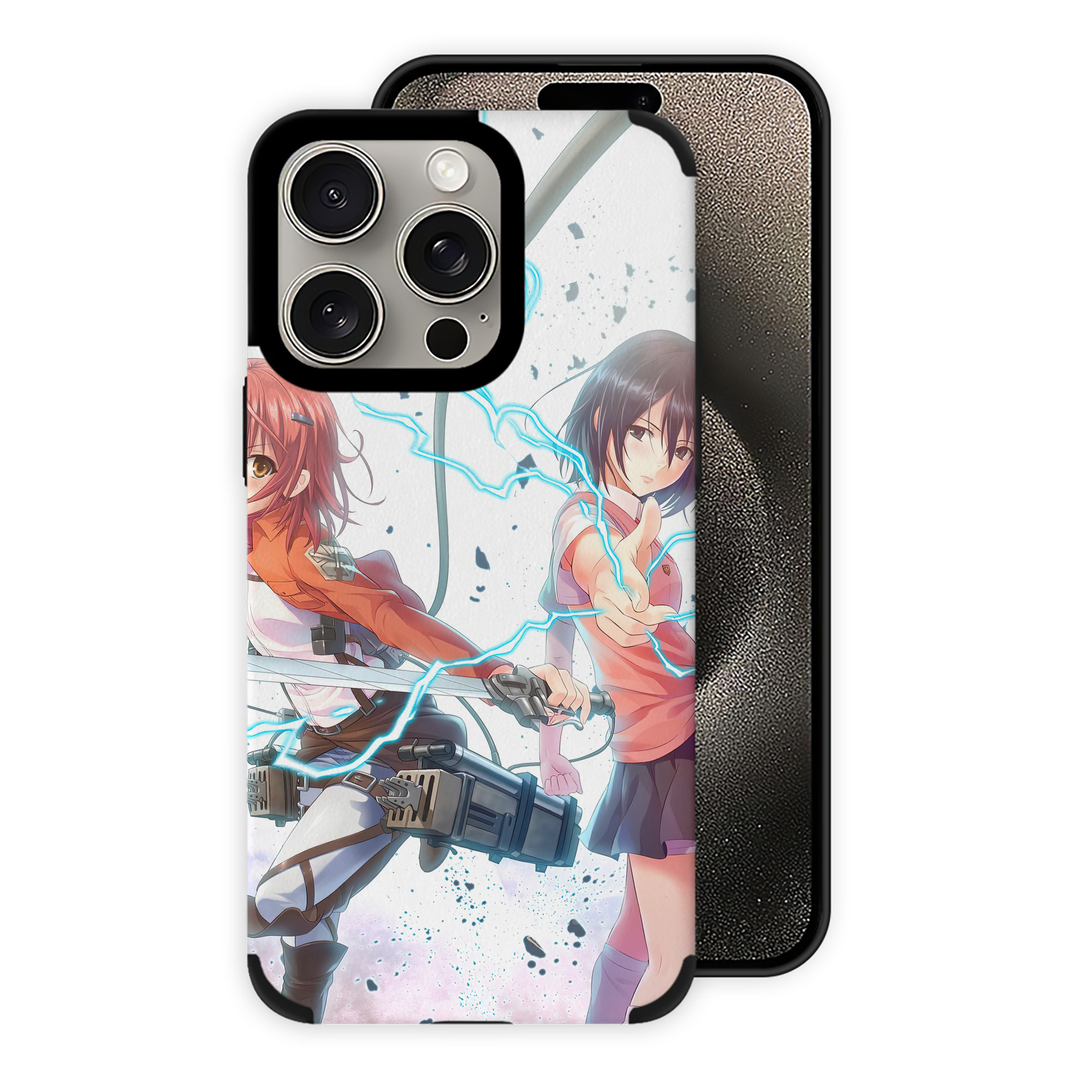 （画像用） 進撃の巨人 Attack on Titan 【iPhone15ProMax対応】 PUレザー スマホケース 耐衝撃＆黄変防止