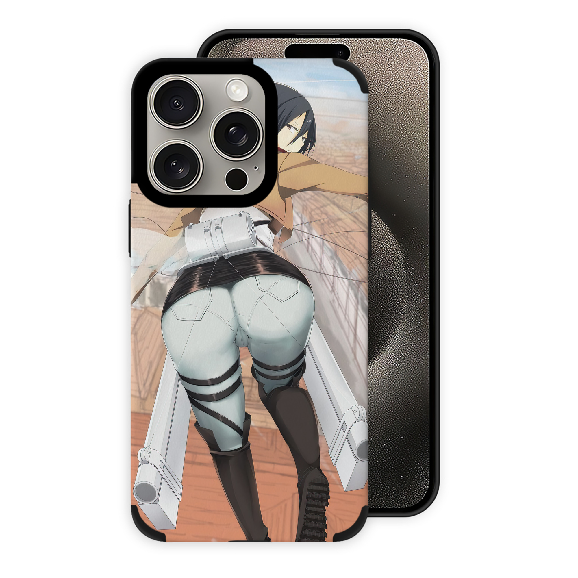 （画像用） 進撃の巨人 Attack on Titan 【iPhone15ProMax対応】 PUレザー スマホケース 耐衝撃＆黄変防止
