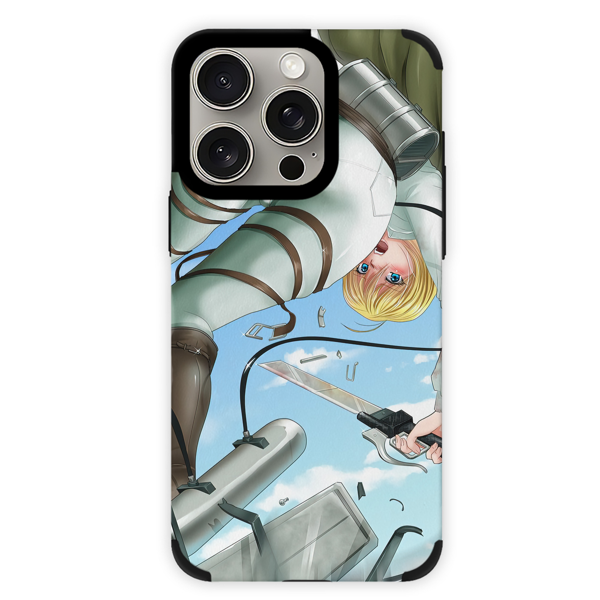 （画像用） 進撃の巨人 Attack on Titan 【iPhone15ProMax対応】 PUレザー スマホケース 耐衝撃＆黄変防止