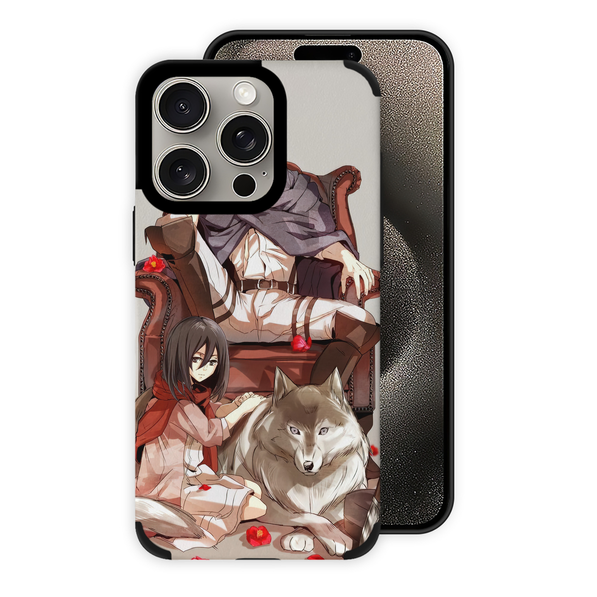 （画像用） 進撃の巨人 Attack on Titan 【iPhone15ProMax対応】 PUレザー スマホケース 耐衝撃＆黄変防止
