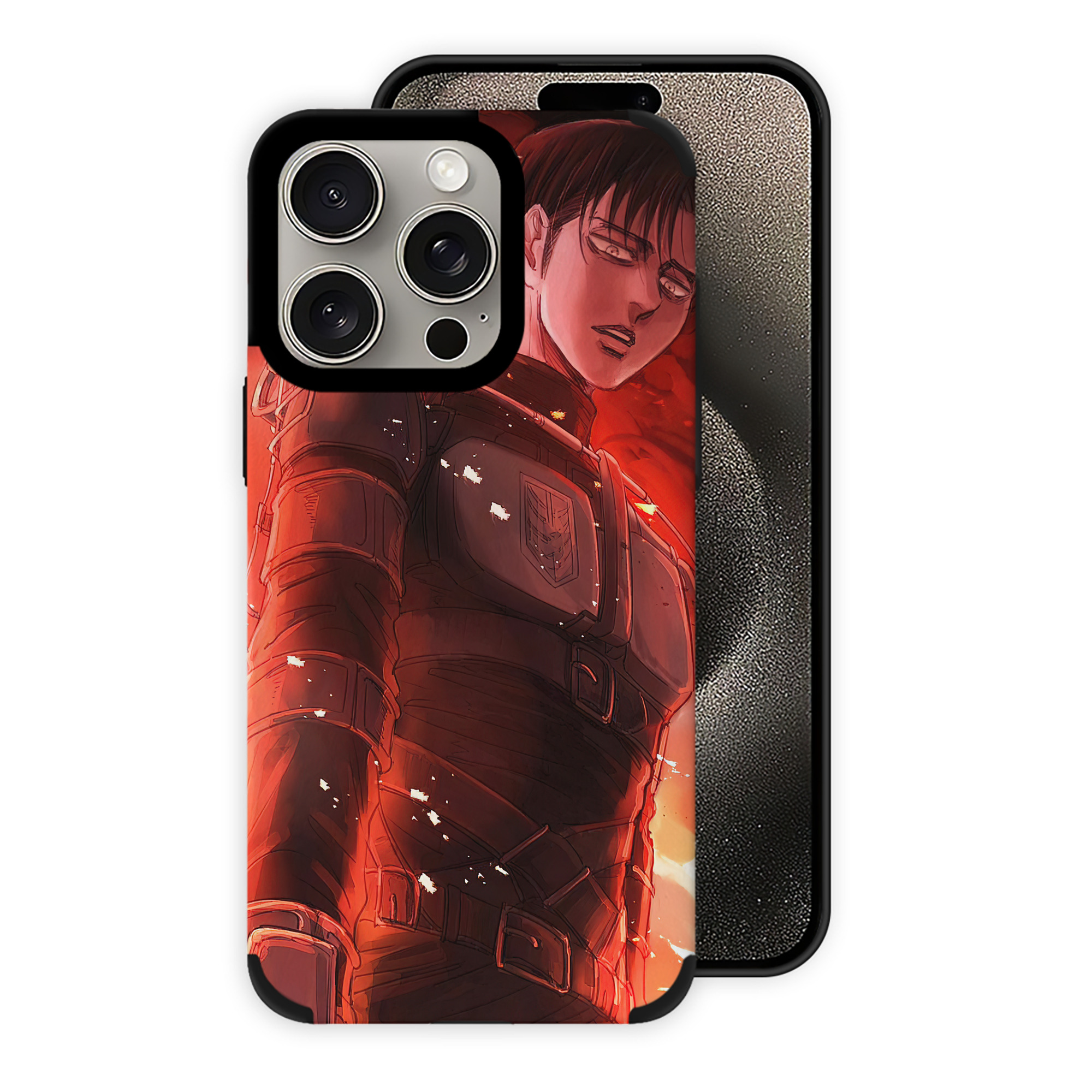 （画像用） 進撃の巨人 Attack on Titan 【iPhone15ProMax対応】 PUレザー スマホケース 耐衝撃＆黄変防止