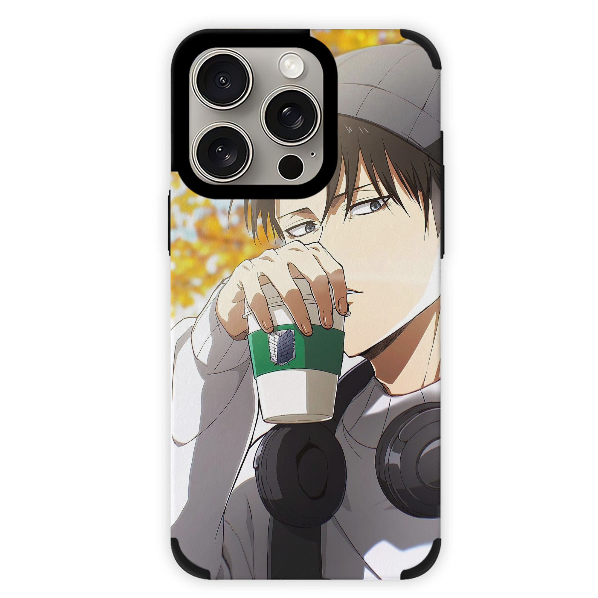 （画像用） 進撃の巨人 Attack on Titan 【iPhone15ProMax対応】 PUレザー スマホケース 耐衝撃＆黄変防止