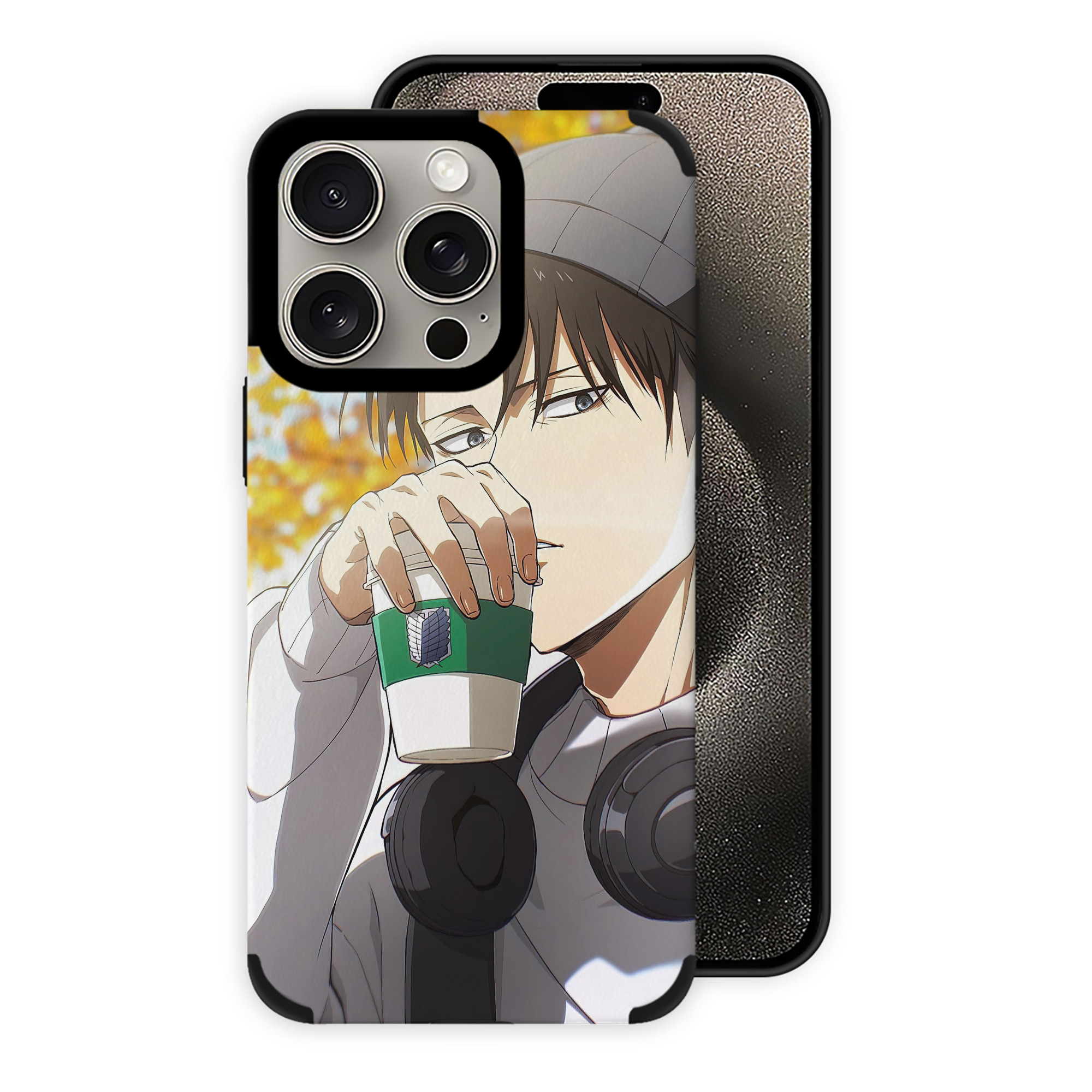 （画像用） 進撃の巨人 Attack on Titan 【iPhone15ProMax対応】 PUレザー スマホケース 耐衝撃＆黄変防止