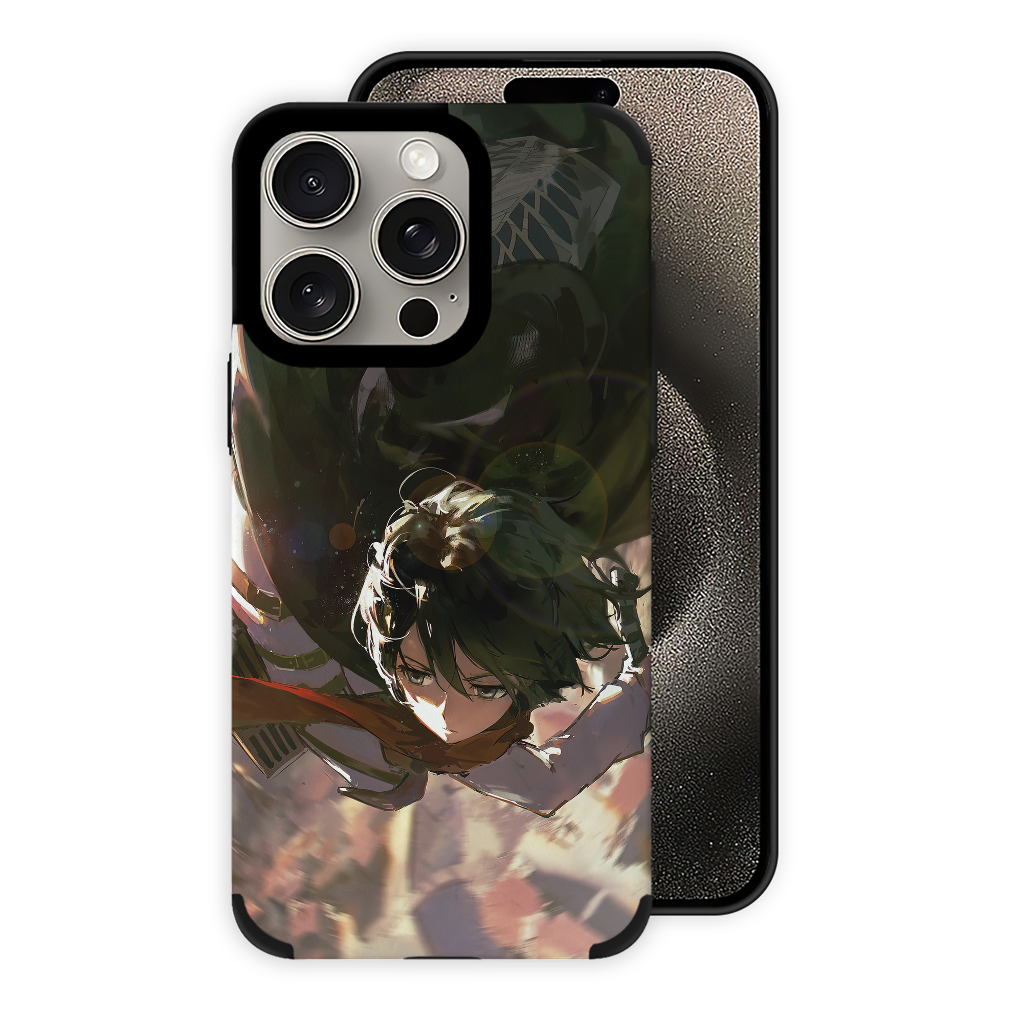 （画像用） 進撃の巨人 Attack on Titan 【iPhone15ProMax対応】 PUレザー スマホケース 耐衝撃＆黄変防止
