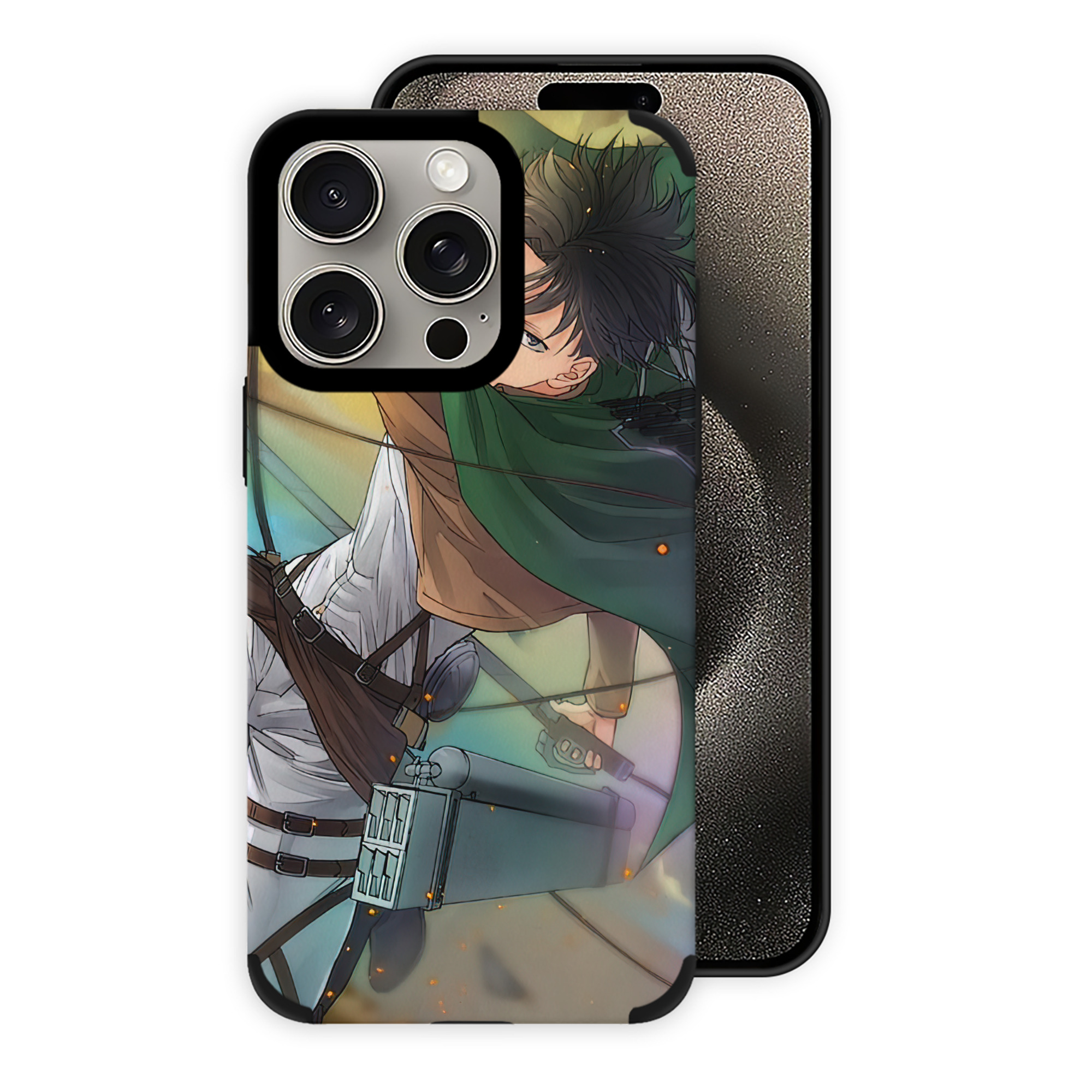 （画像用） 進撃の巨人 Attack on Titan 【iPhone15ProMax対応】 PUレザー スマホケース 耐衝撃＆黄変防止