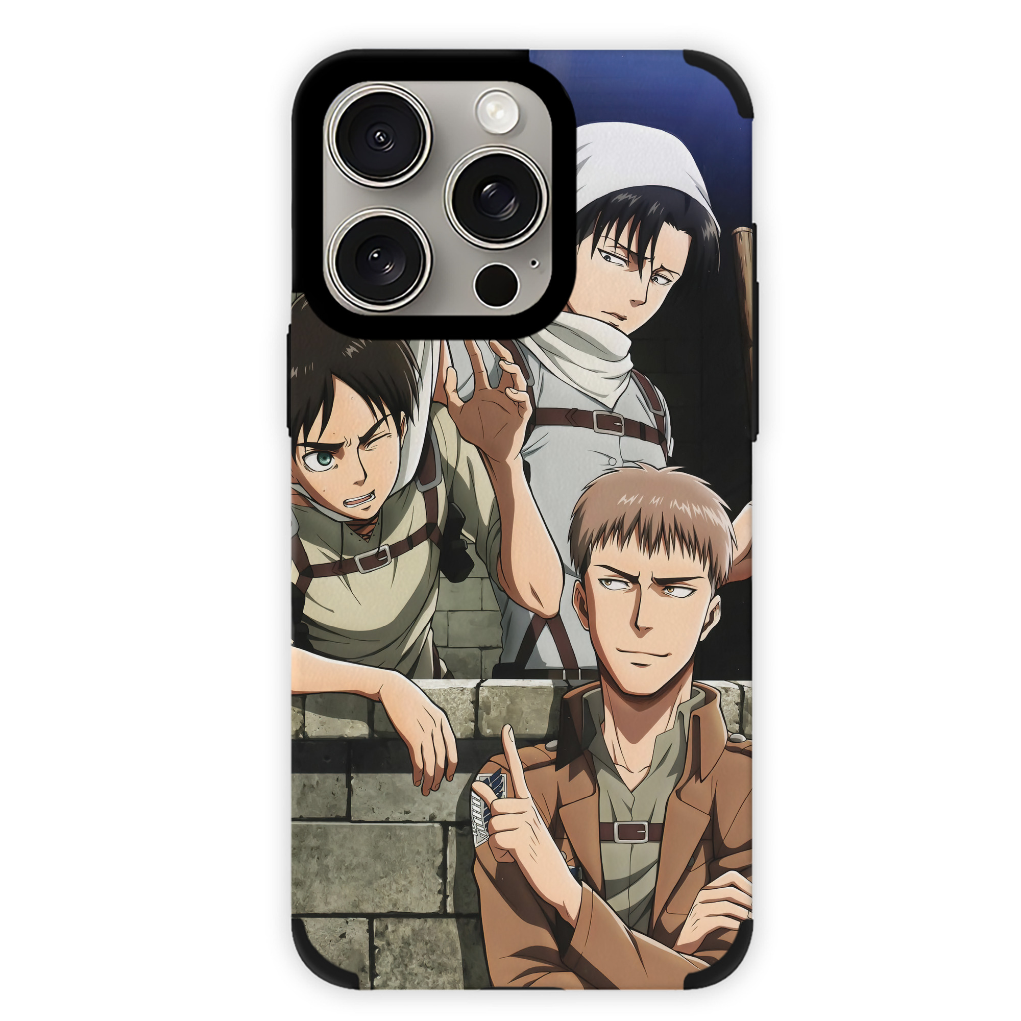 （画像用） 進撃の巨人 Attack on Titan 【iPhone15ProMax対応】 PUレザー スマホケース 耐衝撃＆黄変防止