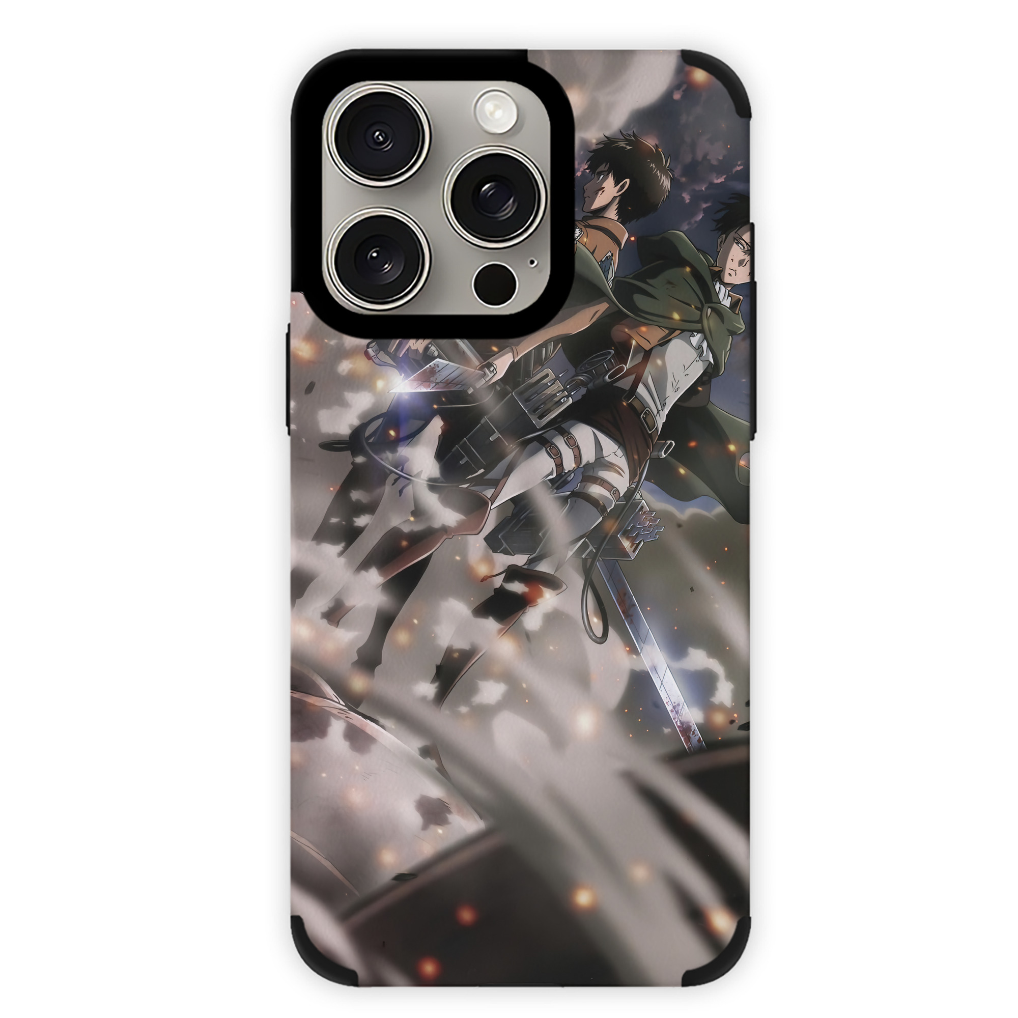 （画像用） 進撃の巨人 Attack on Titan 【iPhone15ProMax対応】 PUレザー スマホケース 耐衝撃＆黄変防止