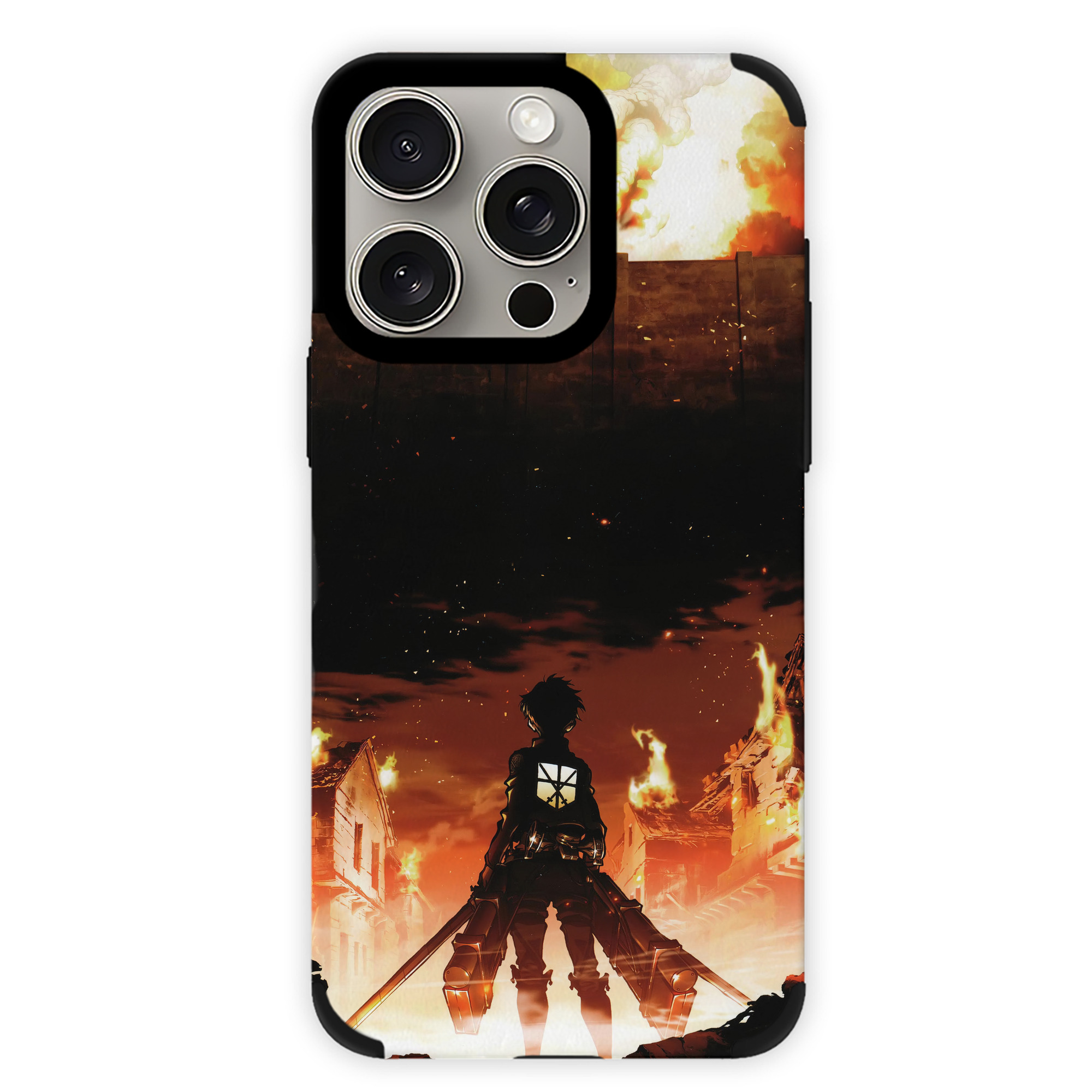 （画像用） 進撃の巨人 Attack on Titan 【iPhone15ProMax対応】 PUレザー スマホケース 耐衝撃＆黄変防止