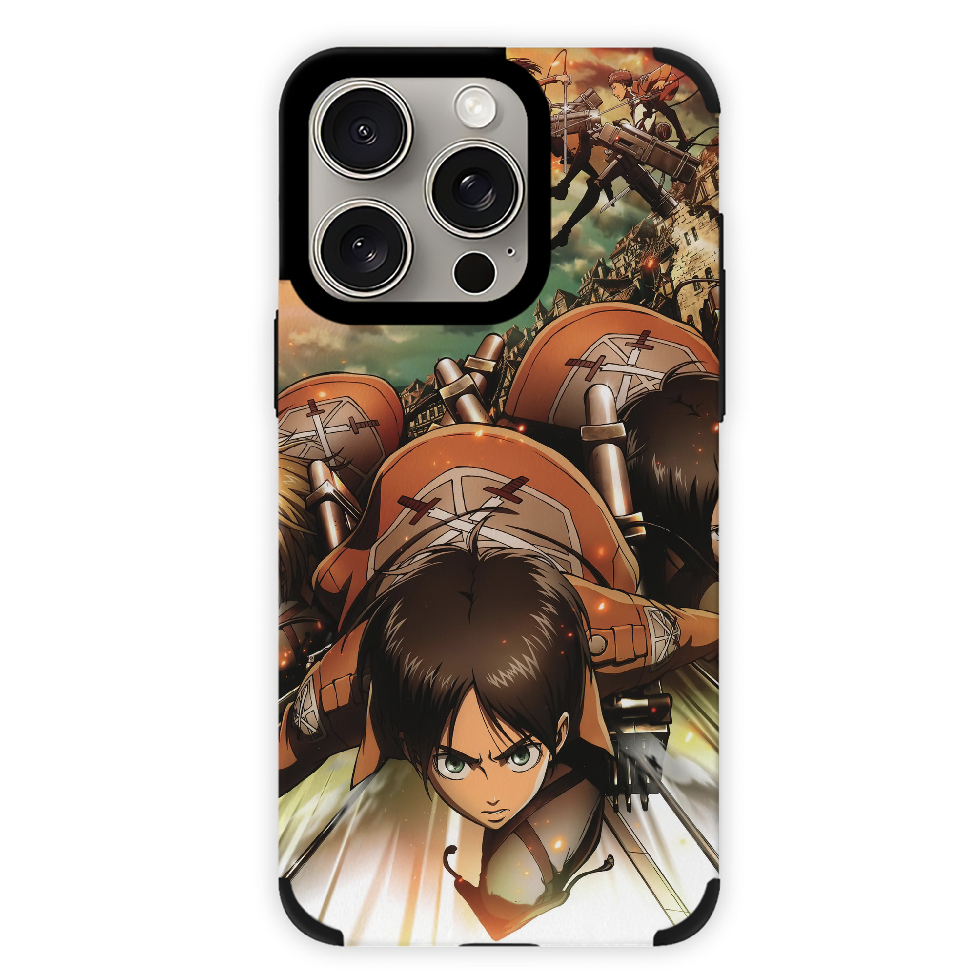 （画像用） 進撃の巨人 Attack on Titan 【iPhone15ProMax対応】 PUレザー スマホケース 耐衝撃＆黄変防止