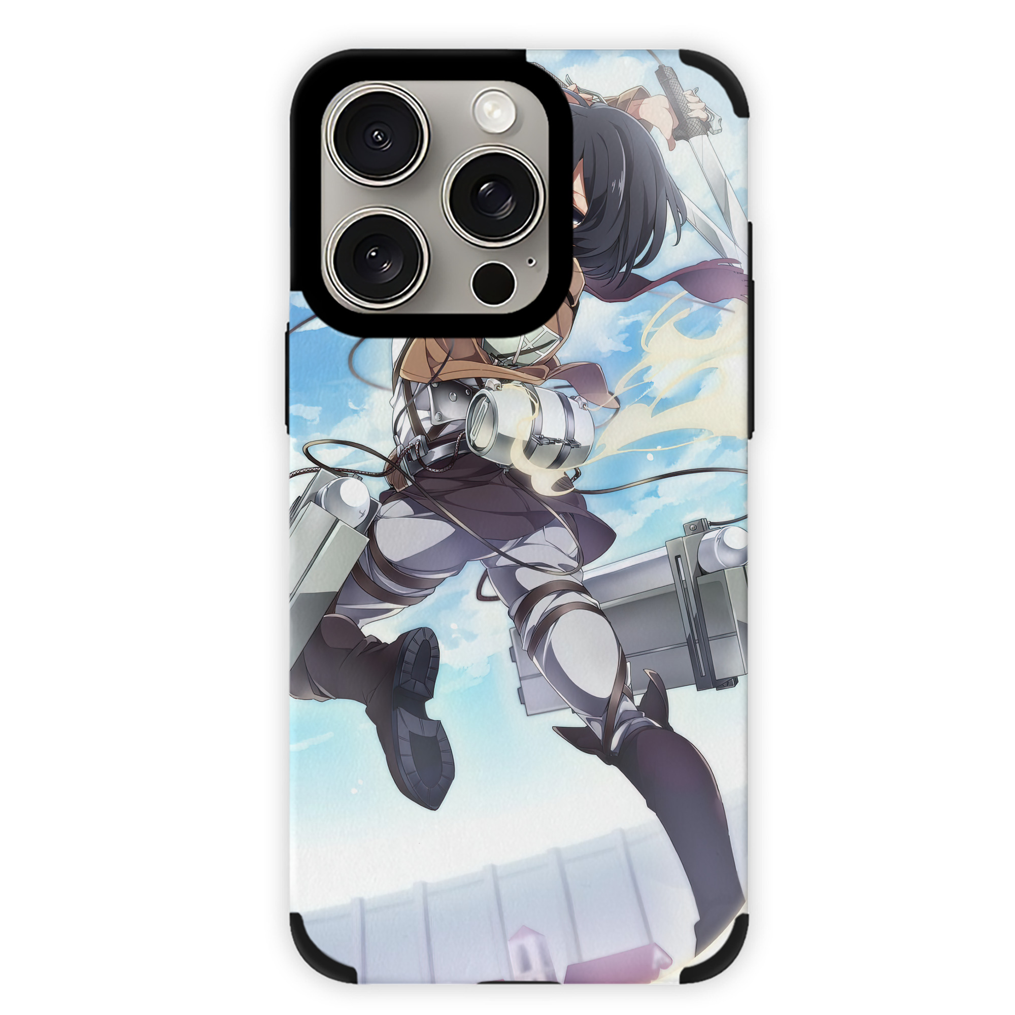 （画像用） 進撃の巨人 Attack on Titan 【iPhone15ProMax対応】 PUレザー スマホケース 耐衝撃＆黄変防止