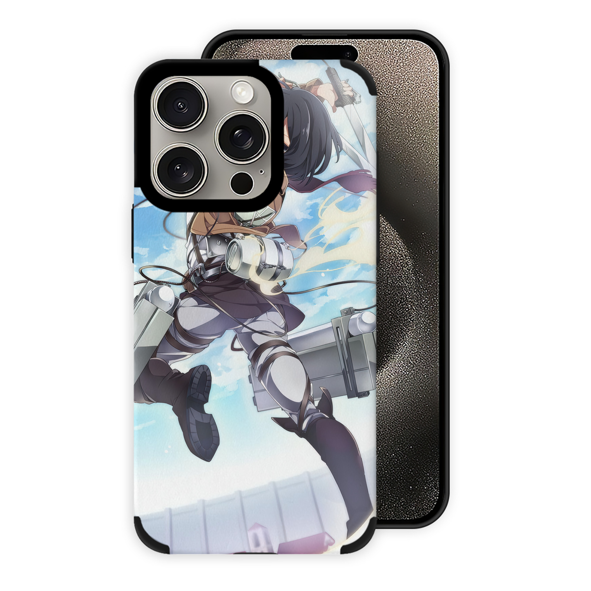 （画像用） 進撃の巨人 Attack on Titan 【iPhone15ProMax対応】 PUレザー スマホケース 耐衝撃＆黄変防止