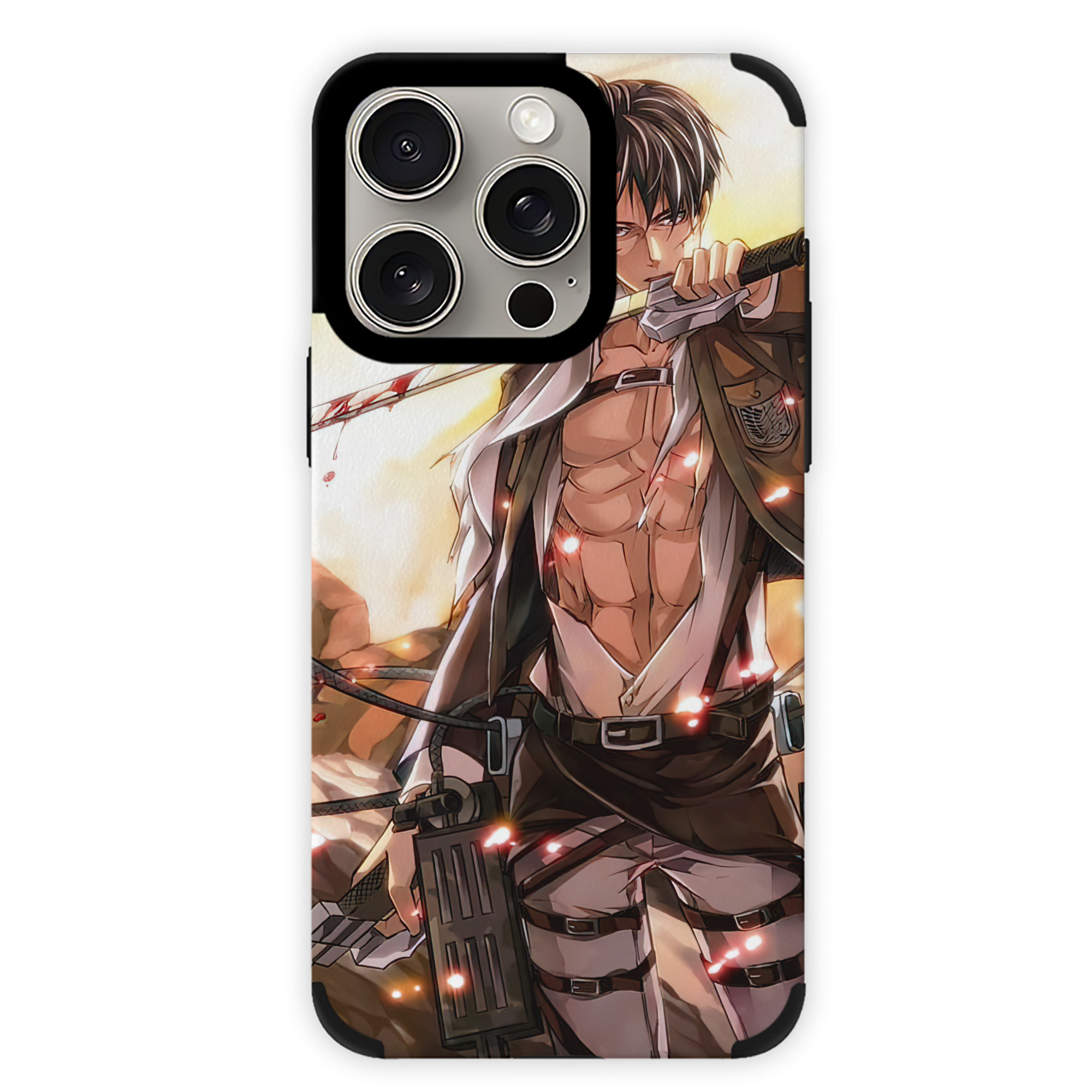 （画像用） 進撃の巨人 Attack on Titan 【iPhone15ProMax対応】 PUレザー スマホケース 耐衝撃＆黄変防止