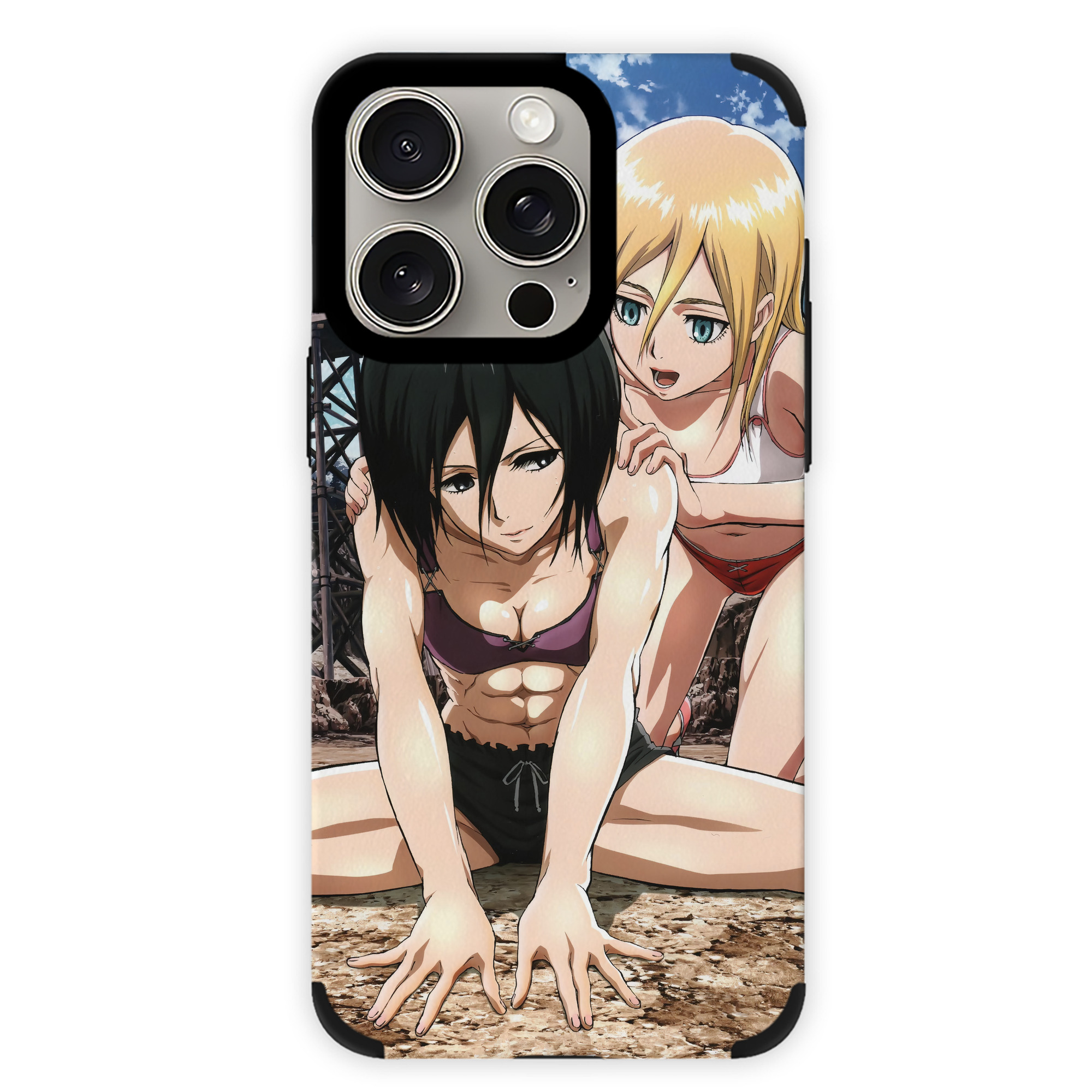 （画像用） 進撃の巨人 Attack on Titan 【iPhone15ProMax対応】 PUレザー スマホケース 耐衝撃＆黄変防止