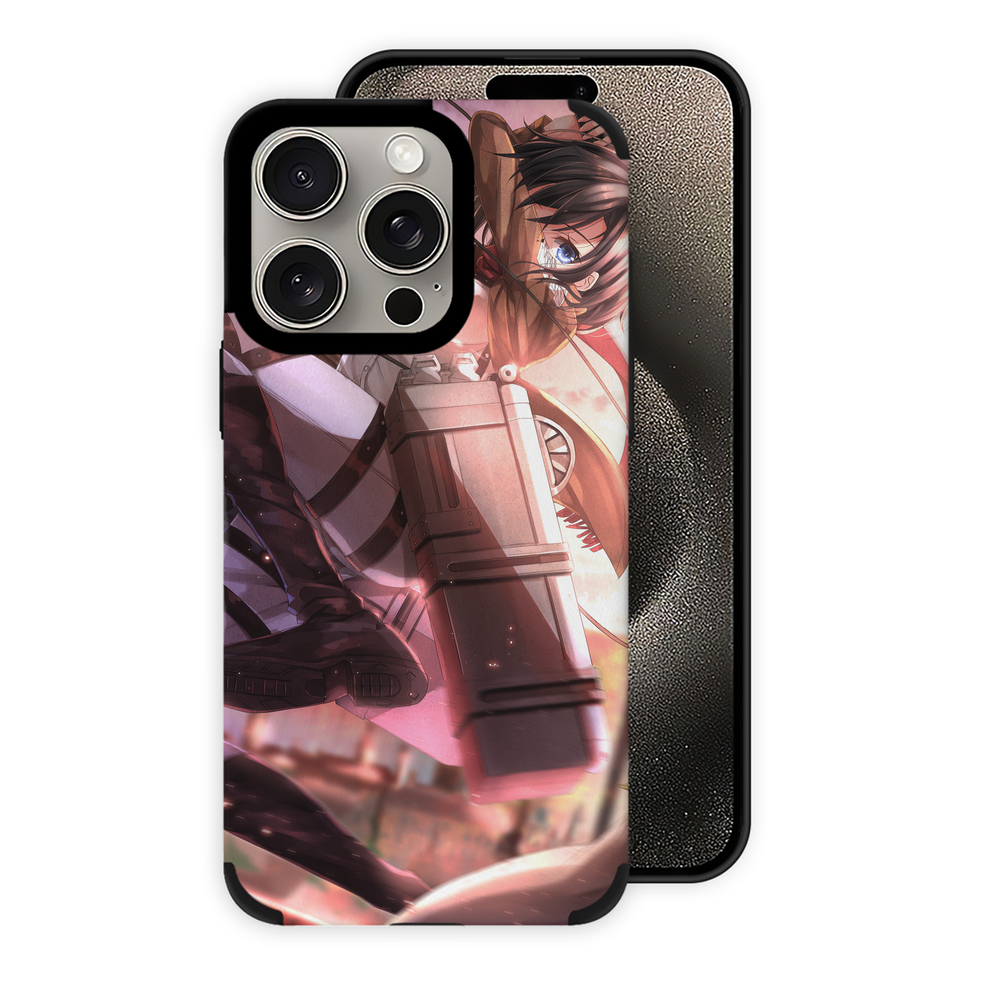（画像用） 進撃の巨人 Attack on Titan 【iPhone15ProMax対応】 PUレザー スマホケース 耐衝撃＆黄変防止