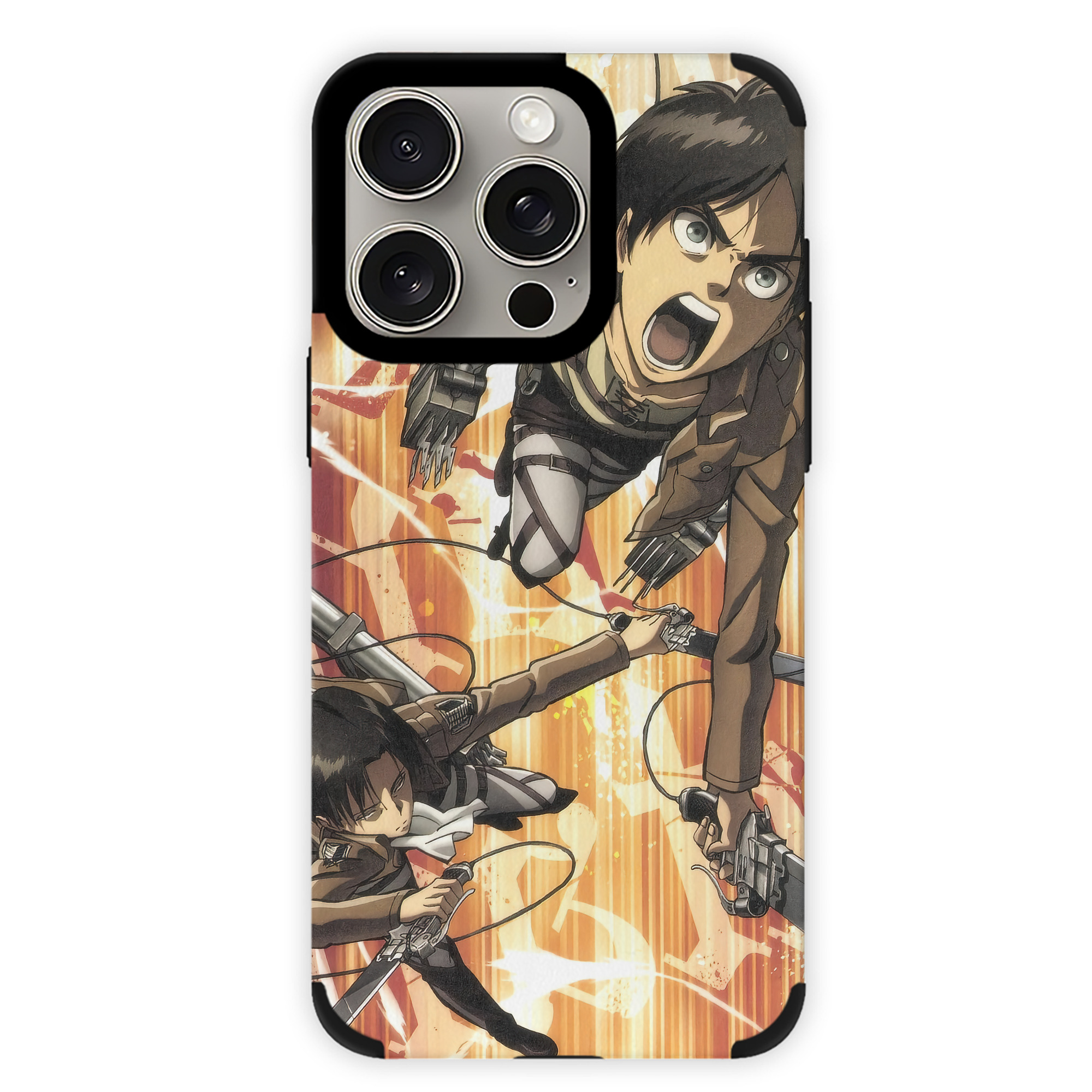 （画像用） 進撃の巨人 Attack on Titan 【iPhone15ProMax対応】 PUレザー スマホケース 耐衝撃＆黄変防止