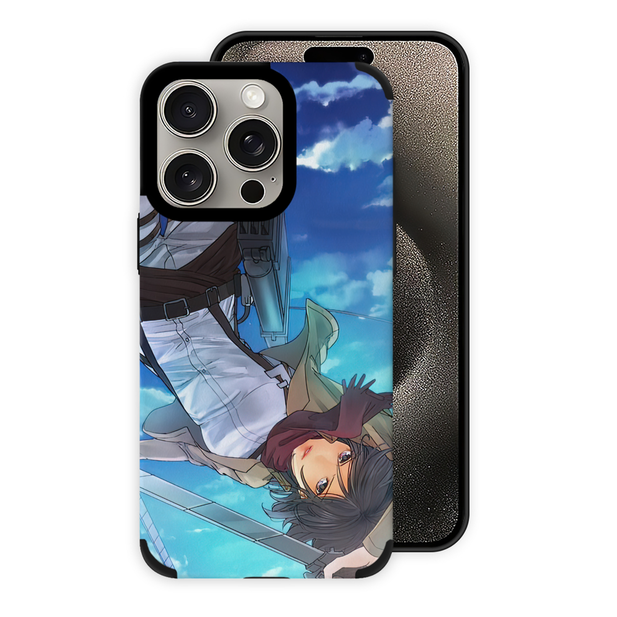 （画像用） 進撃の巨人 Attack on Titan 【iPhone15ProMax対応】 PUレザー スマホケース 耐衝撃＆黄変防止