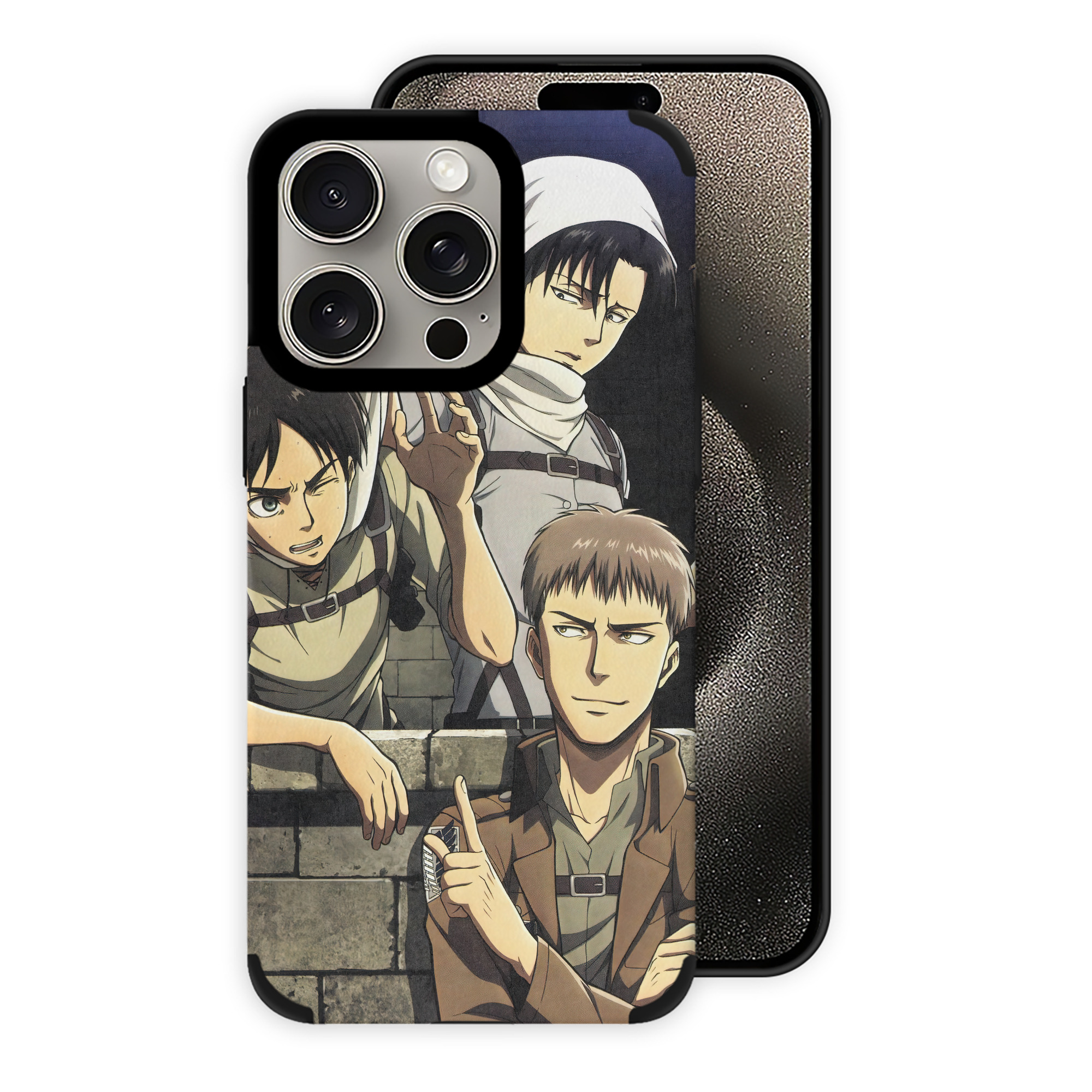 （画像用） 進撃の巨人 Attack on Titan 【iPhone15ProMax対応】 PUレザー スマホケース 耐衝撃＆黄変防止