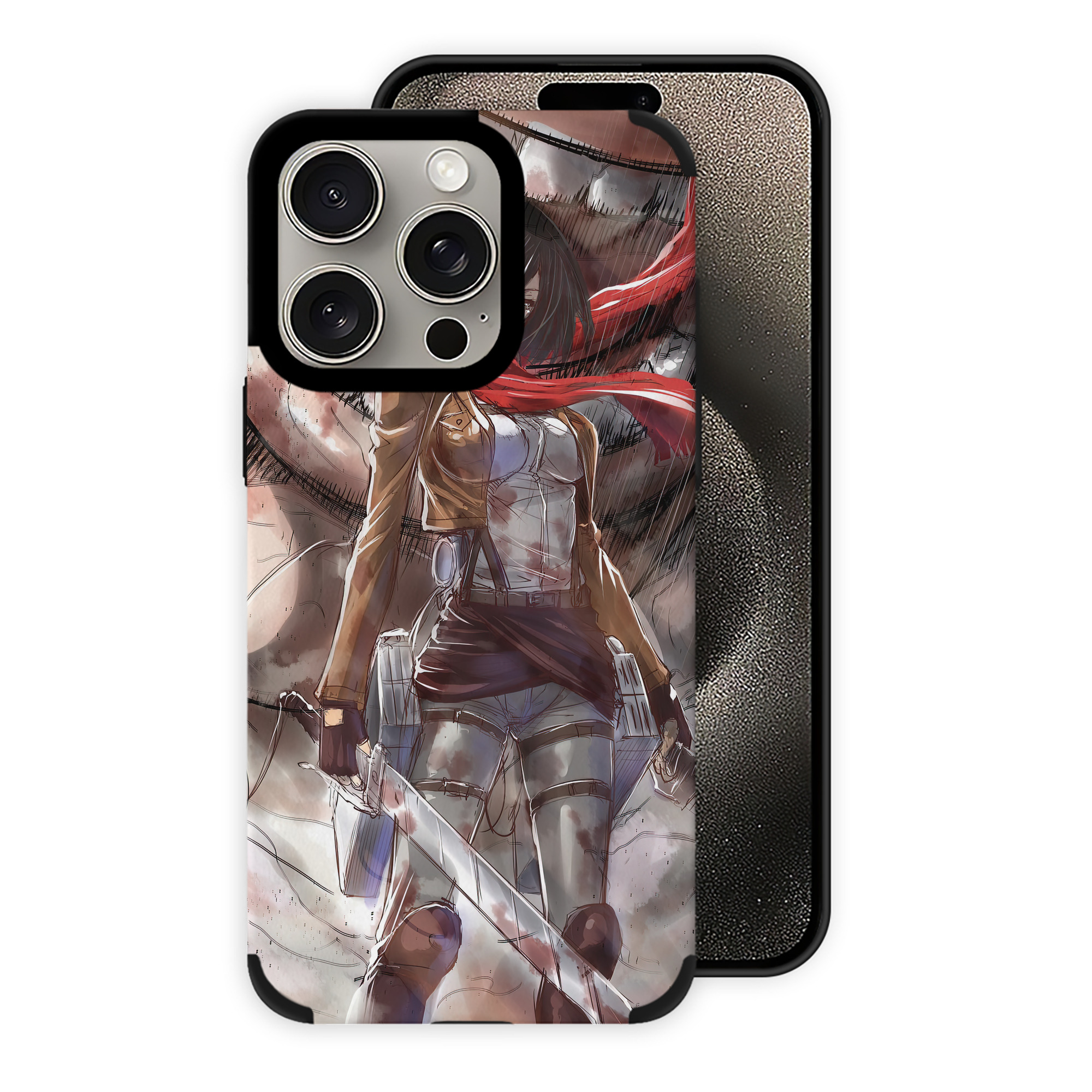 （画像用） 進撃の巨人 Attack on Titan 【iPhone15ProMax対応】 PUレザー スマホケース 耐衝撃＆黄変防止
