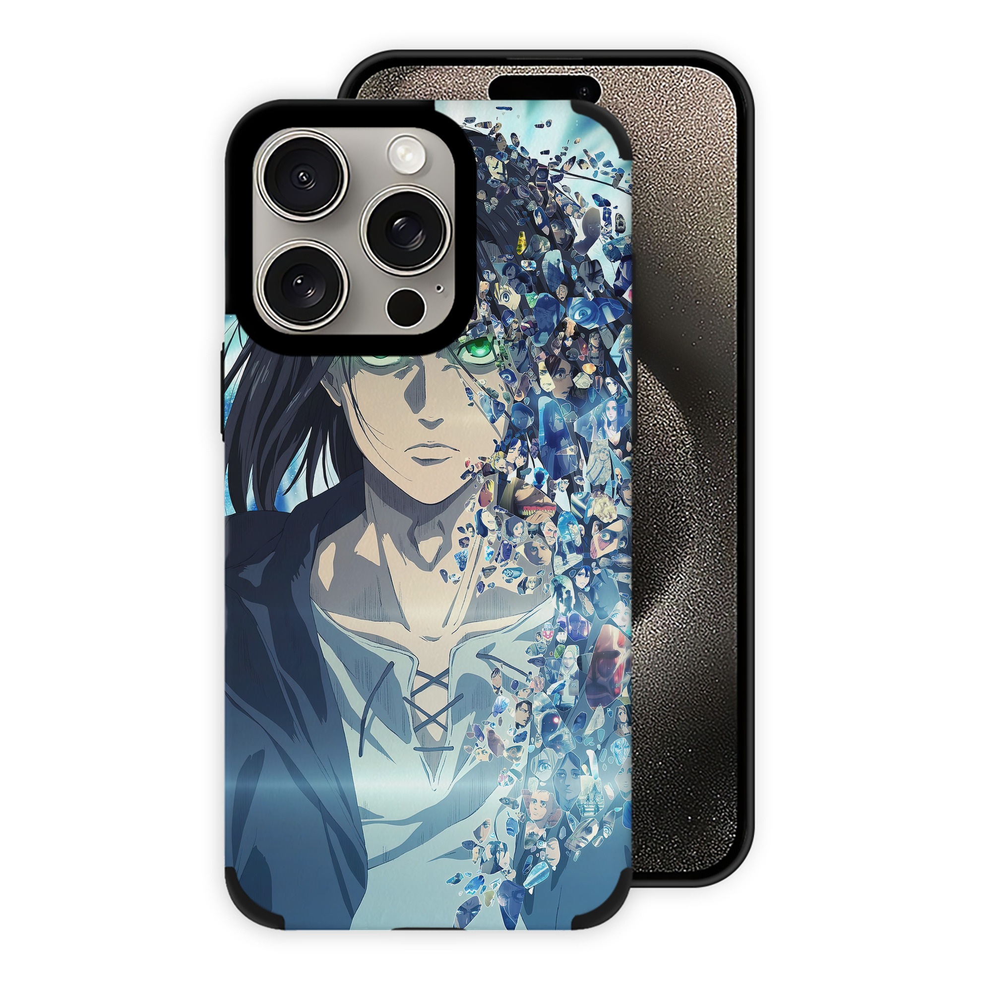 （画像用） 進撃の巨人 Attack on Titan 【iPhone15ProMax対応】 PUレザー スマホケース 耐衝撃＆黄変防止