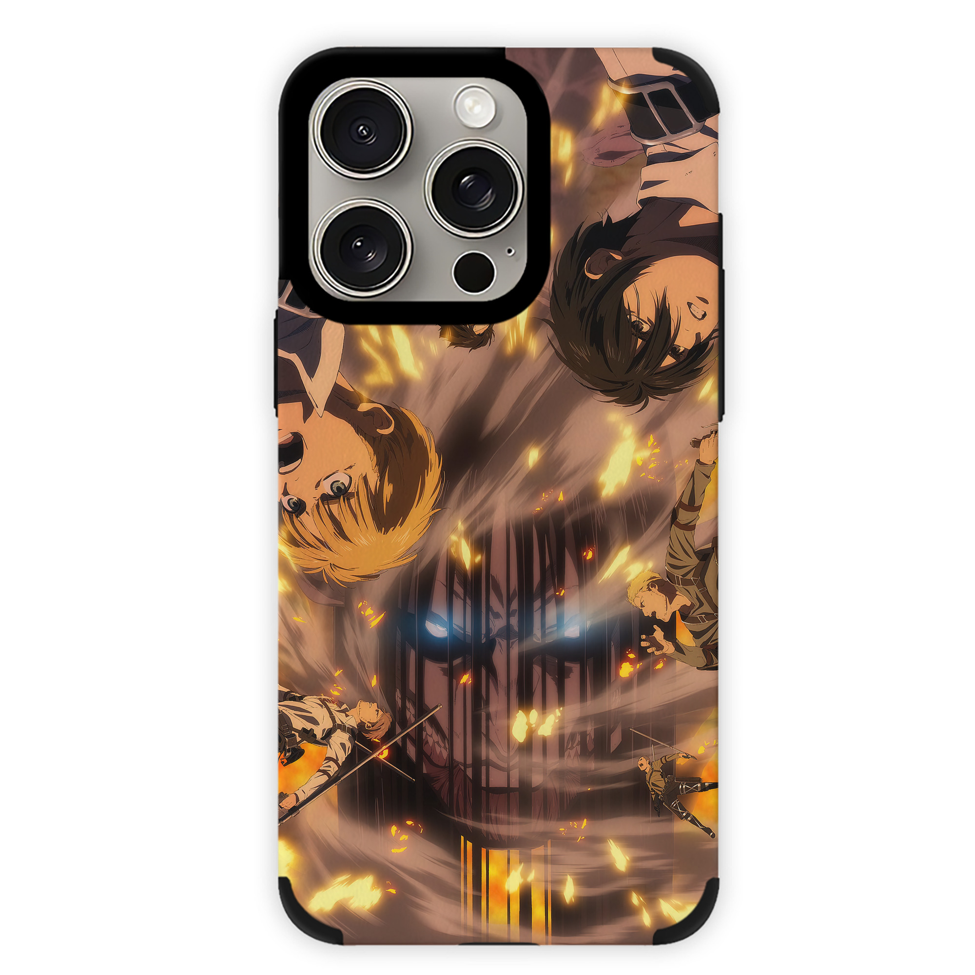（画像用） 進撃の巨人 Attack on Titan 【iPhone15ProMax対応】 PUレザー スマホケース 耐衝撃＆黄変防止