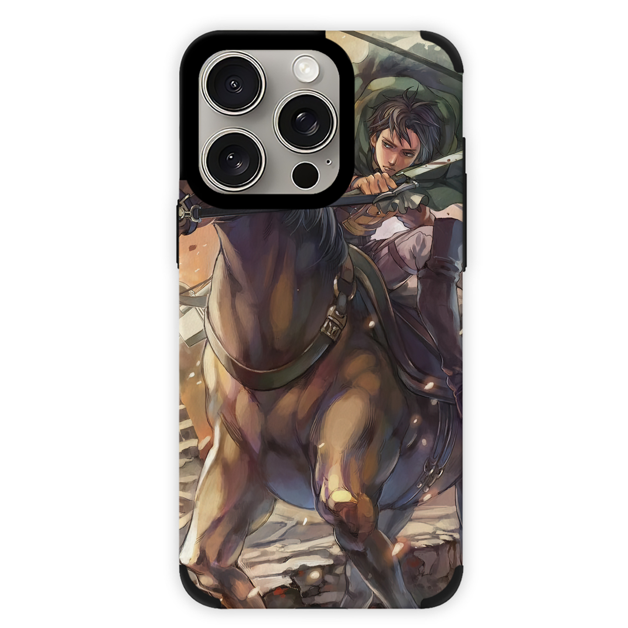 （画像用） 進撃の巨人 Attack on Titan 【iPhone15ProMax対応】 PUレザー スマホケース 耐衝撃＆黄変防止