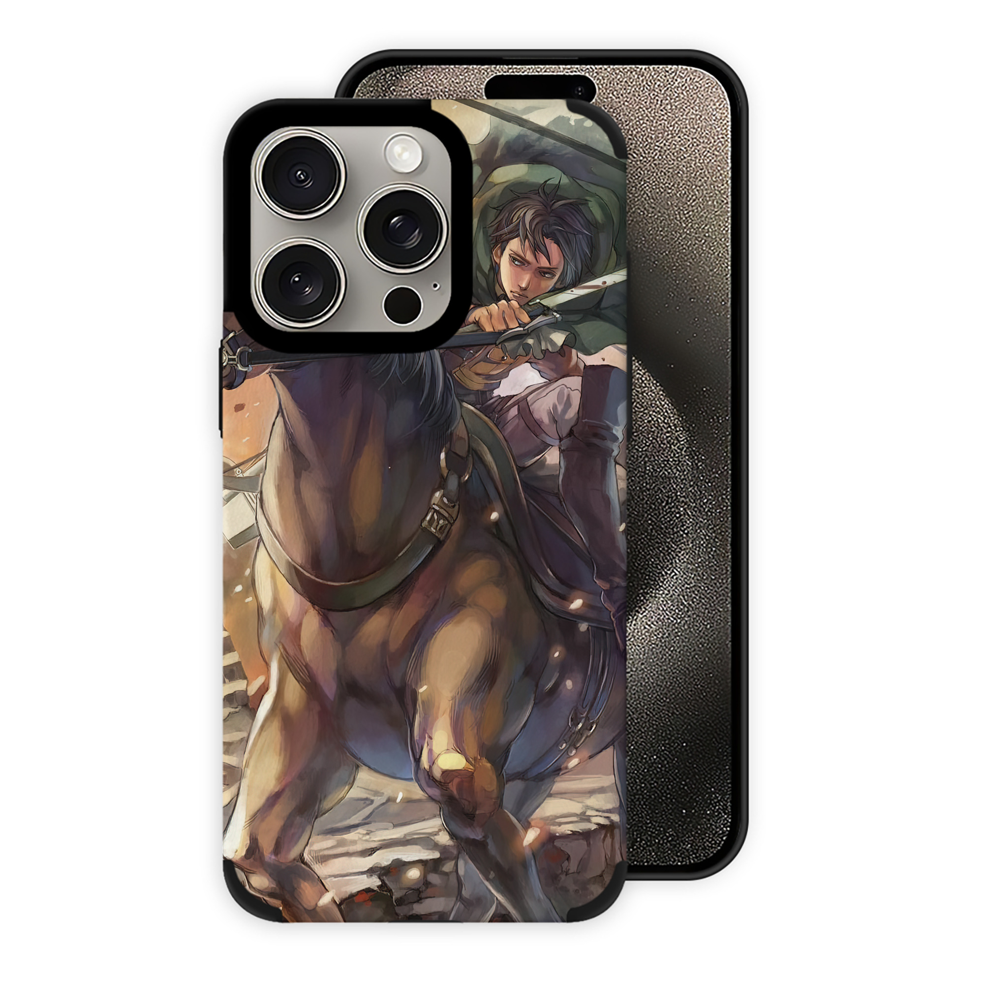 （画像用） 進撃の巨人 Attack on Titan 【iPhone15ProMax対応】 PUレザー スマホケース 耐衝撃＆黄変防止