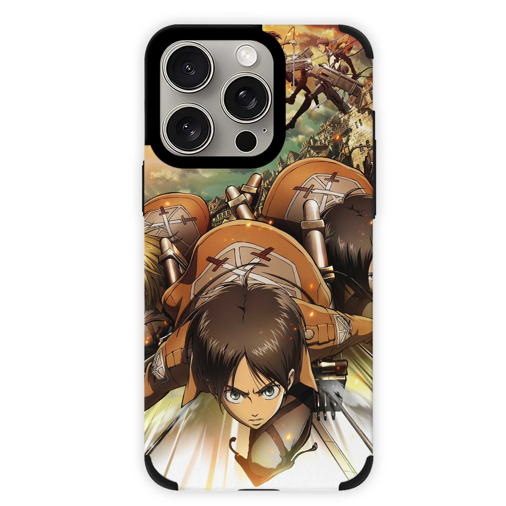 （画像用） 進撃の巨人 Attack on Titan 【iPhone15ProMax対応】 PUレザー スマホケース 耐衝撃＆黄変防止
