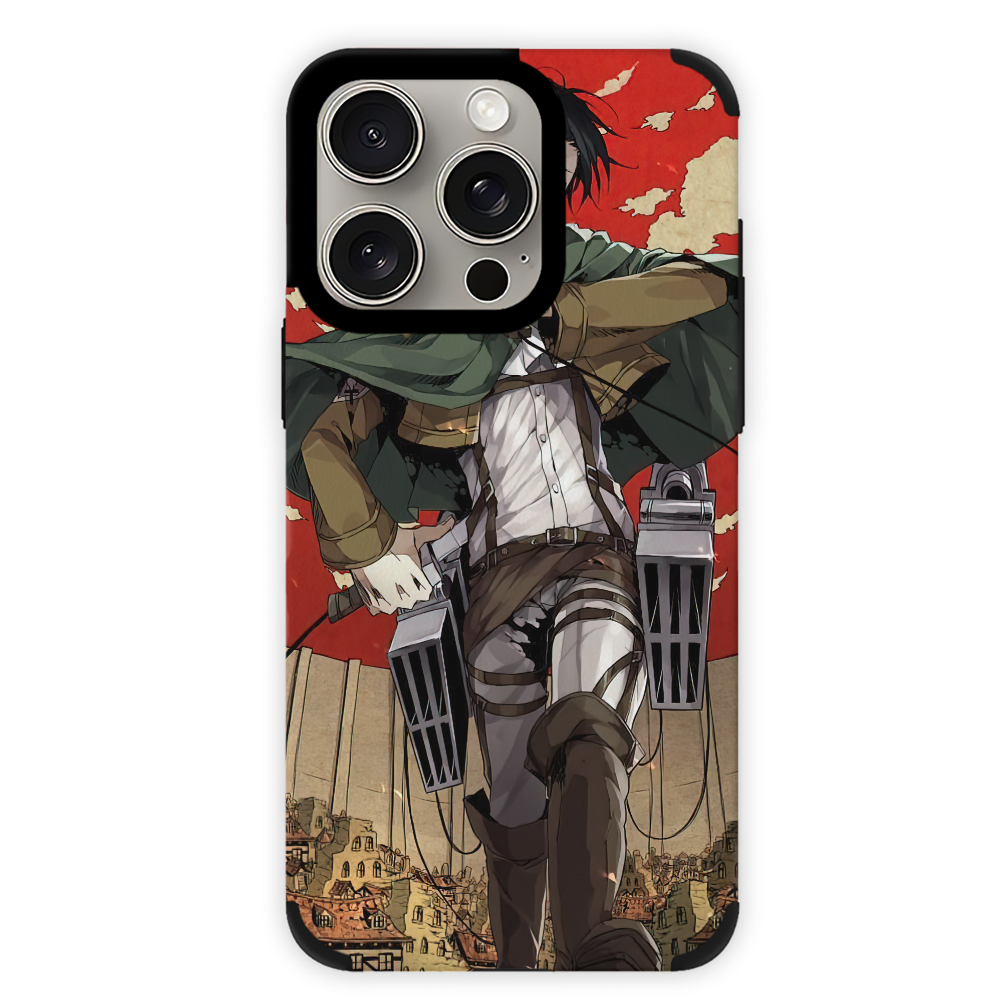（画像用） 進撃の巨人 Attack on Titan 【iPhone15ProMax対応】 PUレザー スマホケース 耐衝撃＆黄変防止