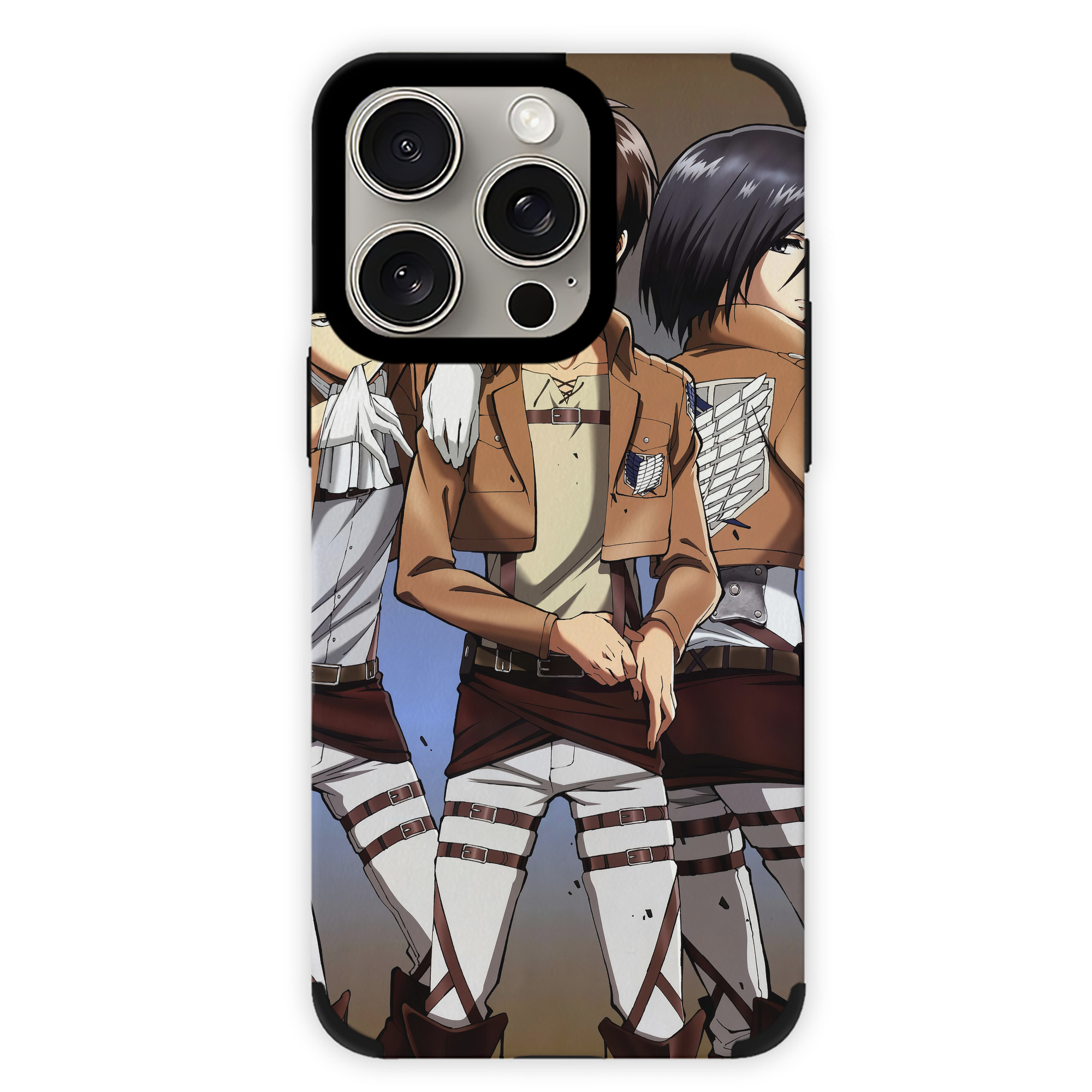 （画像用） 進撃の巨人 Attack on Titan 【iPhone15ProMax対応】 PUレザー スマホケース 耐衝撃＆黄変防止